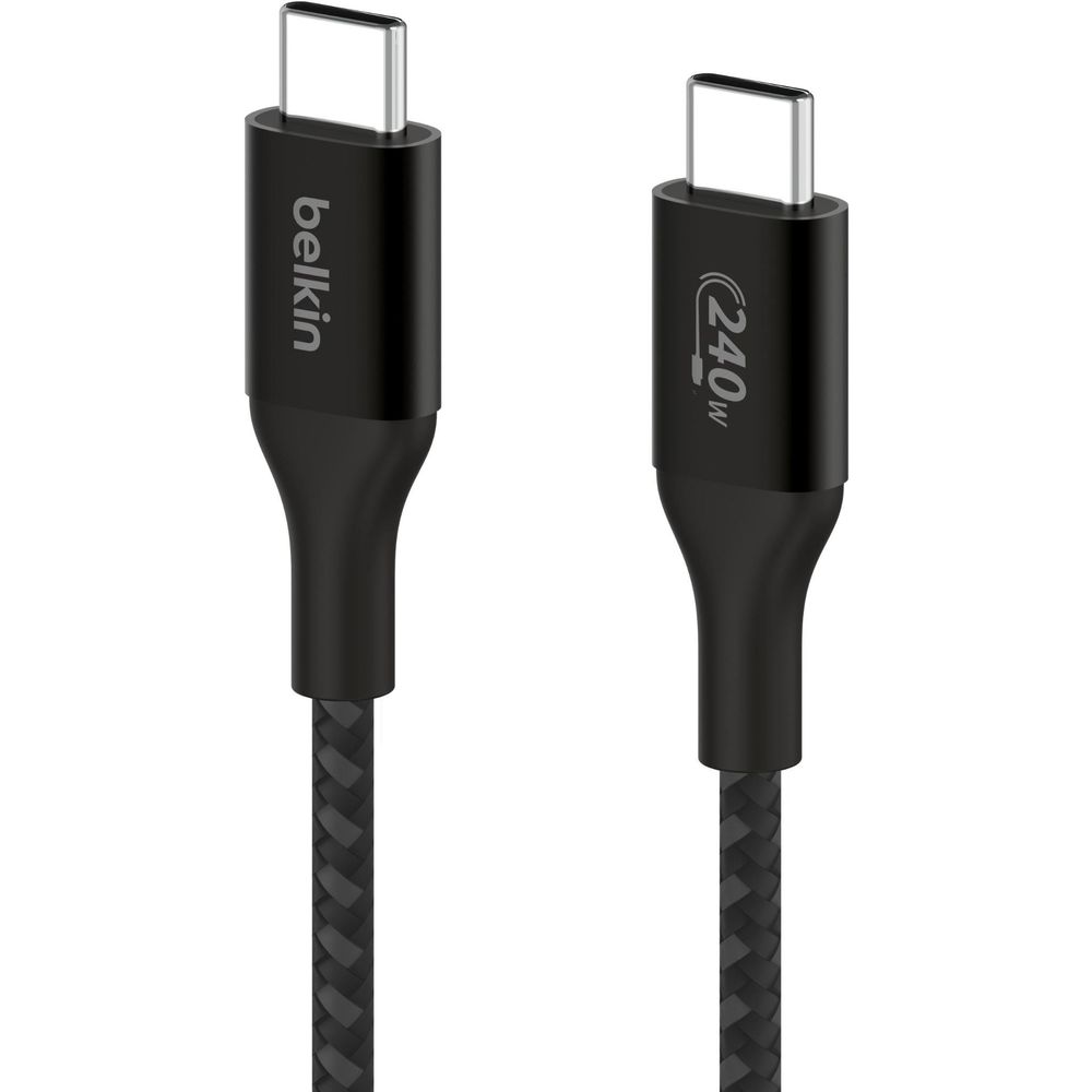 Belkin BoostCharge 240W Braided USB-C Cable (2m) [Black]