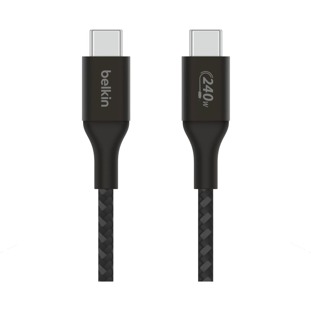 Belkin BoostCharge 240W Braided USB-C Cable (2m) [Black]
