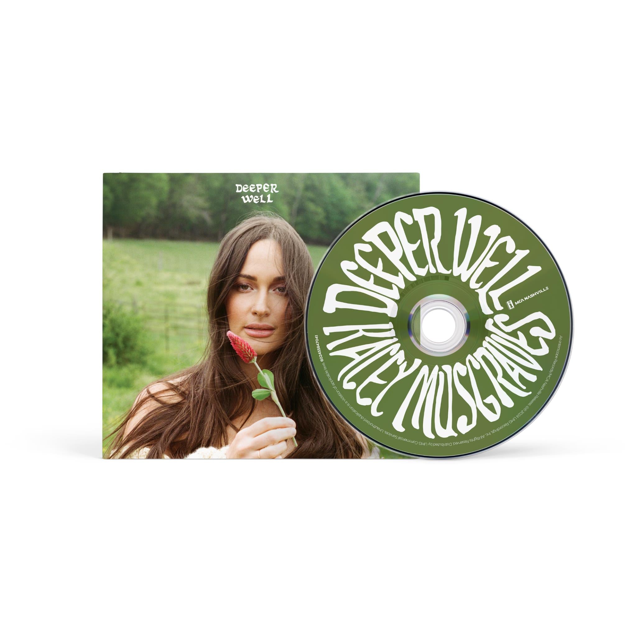 Deeper Well music CD with green disc and album cover featuring a woman portrait