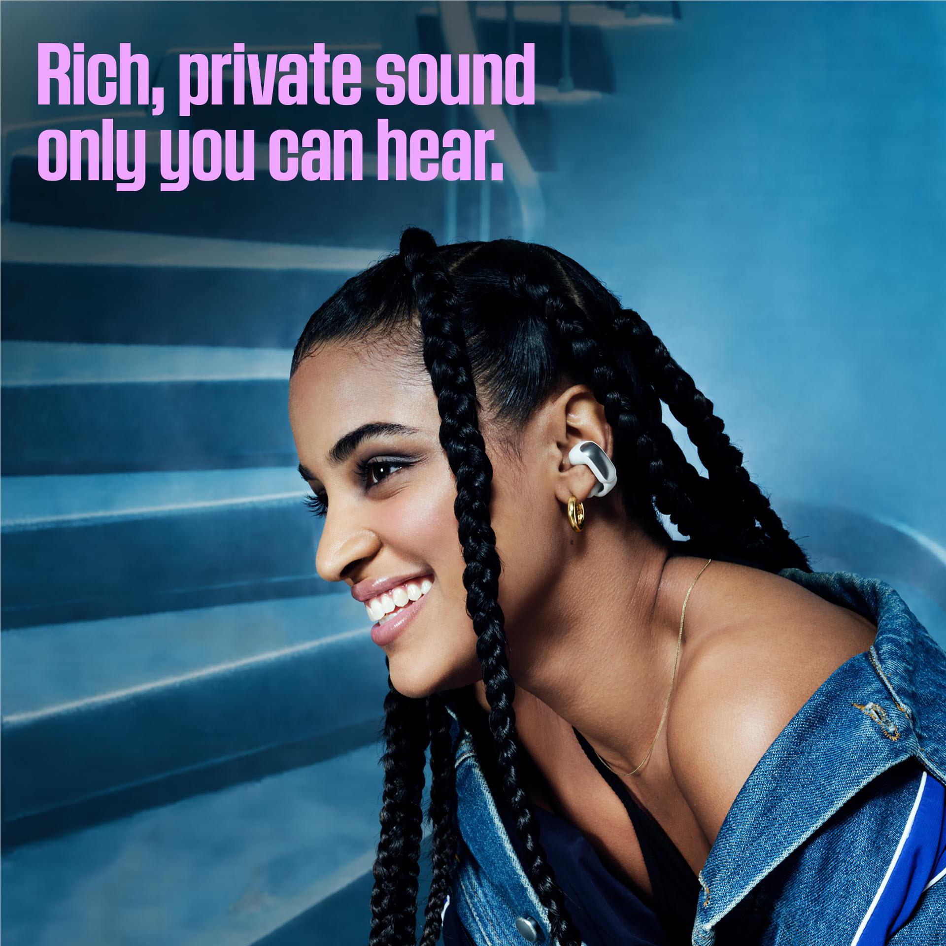 Bose Ultra Open Earbuds (Smoke White)