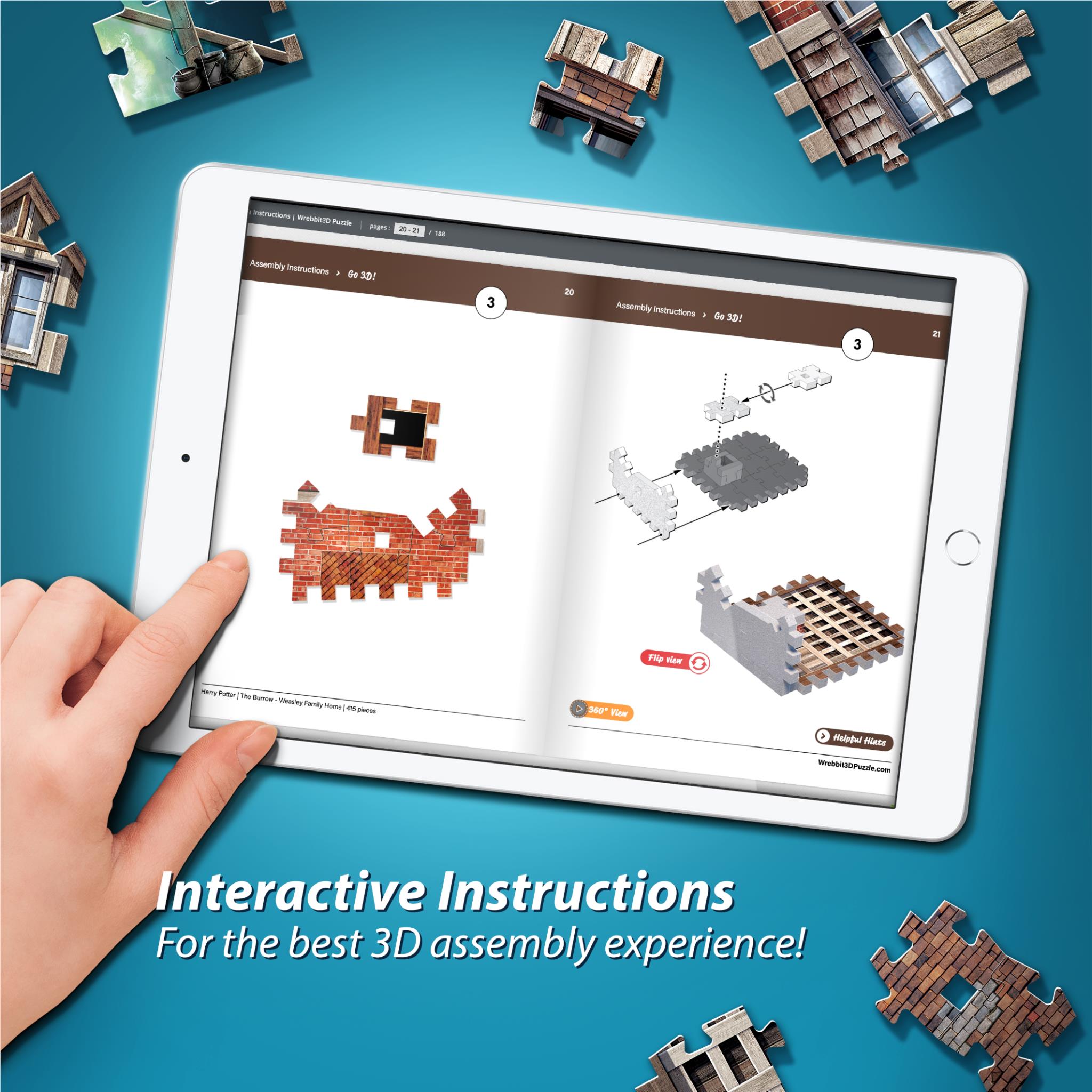 Wrebbit3D 3D Jigsaw Puzzle (Harry Potter - The Burrow)