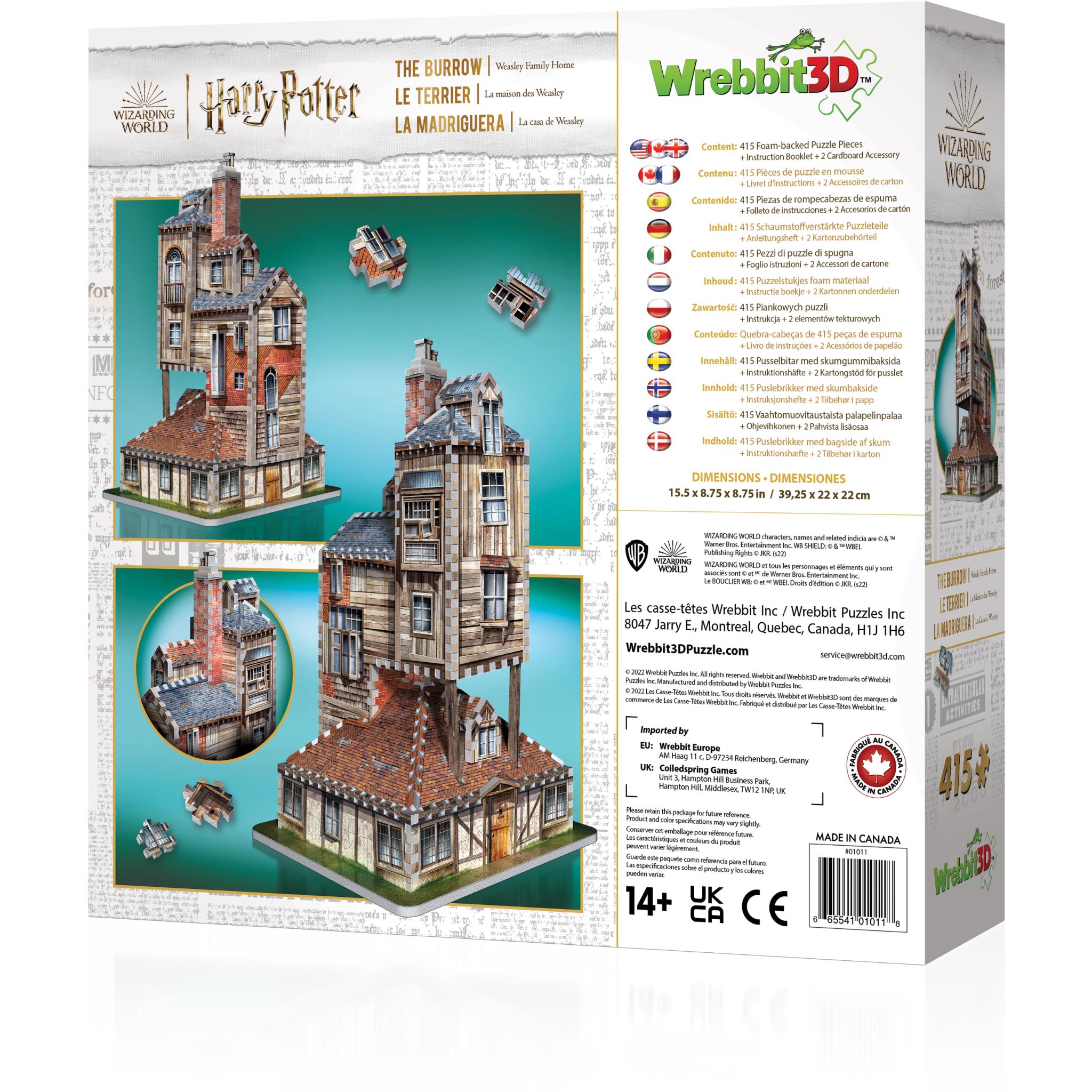 Wrebbit3D 3D Jigsaw Puzzle (Harry Potter - The Burrow)