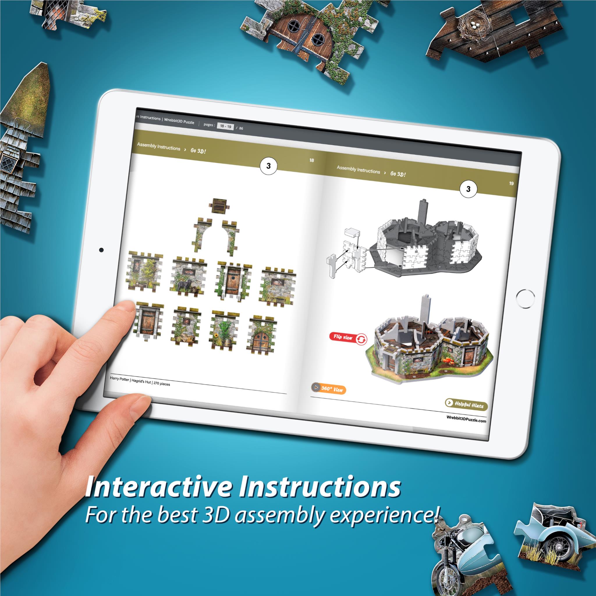 Wrebbit3D 3D Jigsaw Puzzle (Harry Potter - Hagrid's Hut)