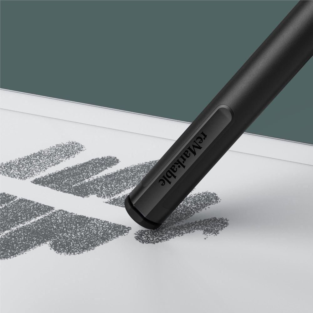 Black reMarkable marker barrel with logo and eraser end