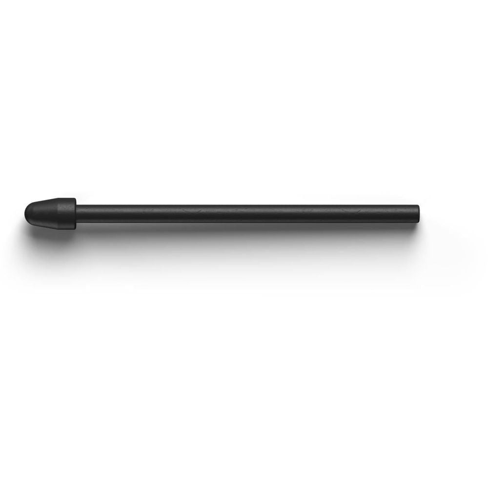 Black marker with nib tip, slim cylindrical body