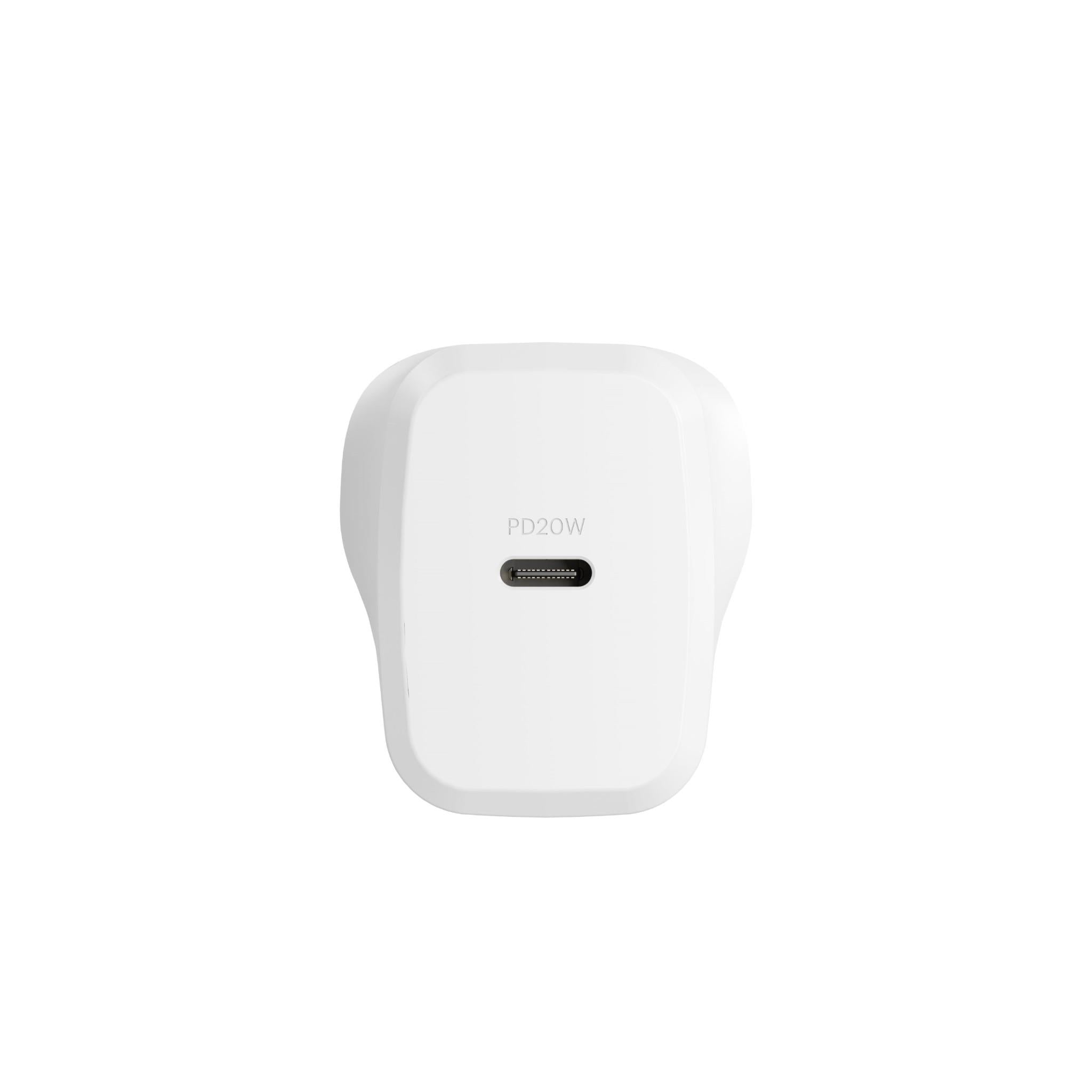 Cygnett PowerPlus 20W Single Port USB-C Wall Charger (White)