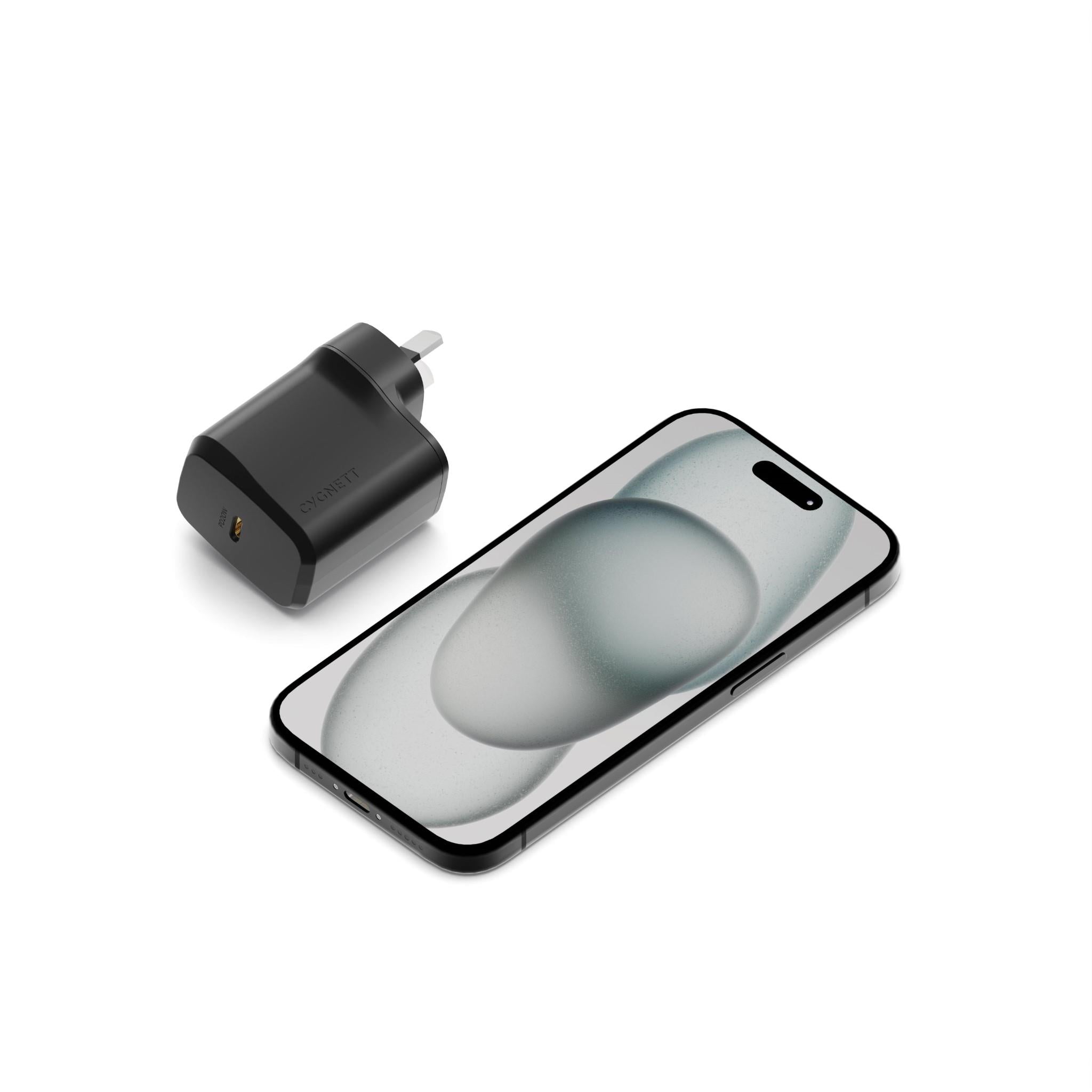 Cygnett PowerPlus 20W Single Port USB-C Wall Charger (Black)