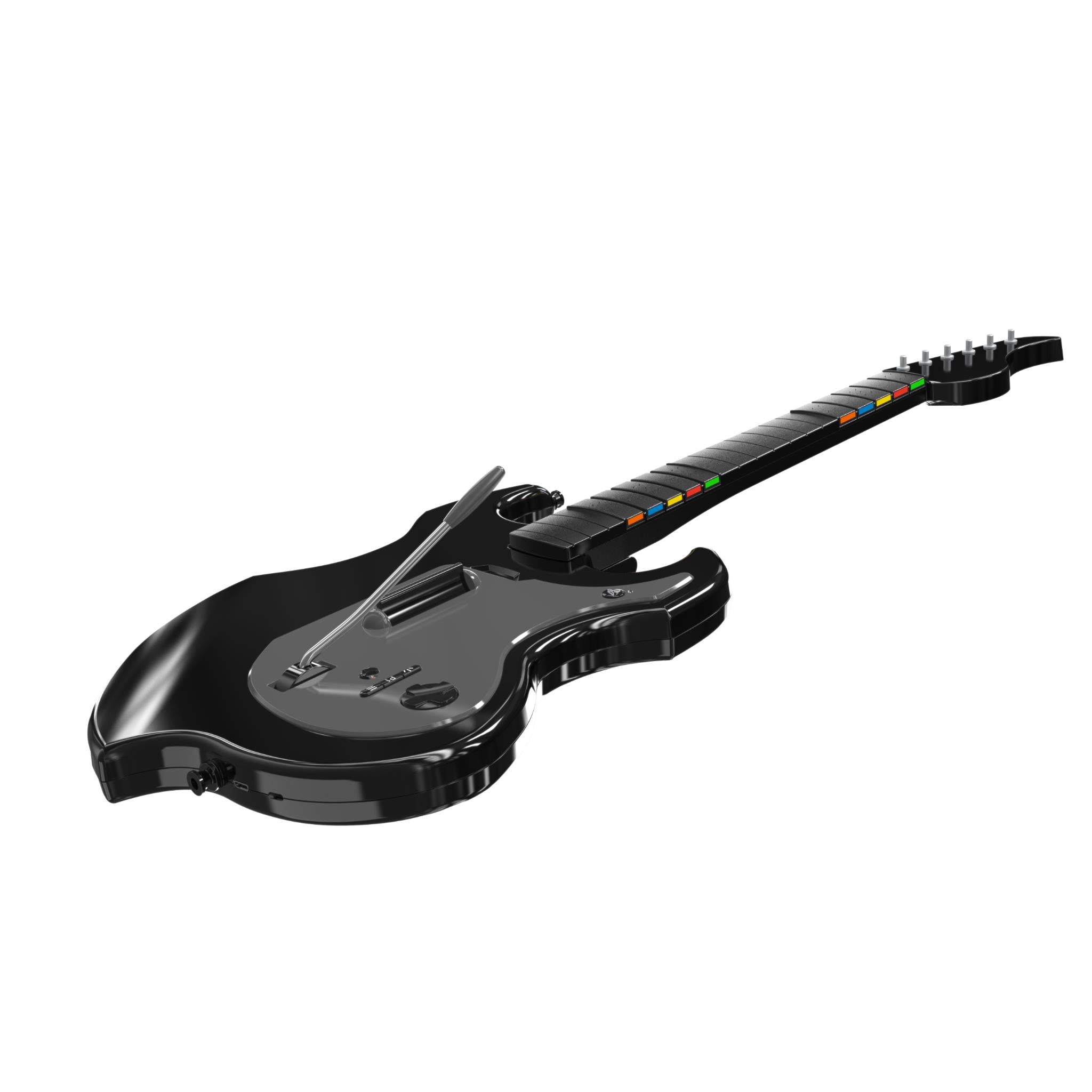 PDP Riffmaster wireless guitar controller for PlayStation in black, image 12 - Electronic Gaming Accessories at Tech Supply Shed NZ