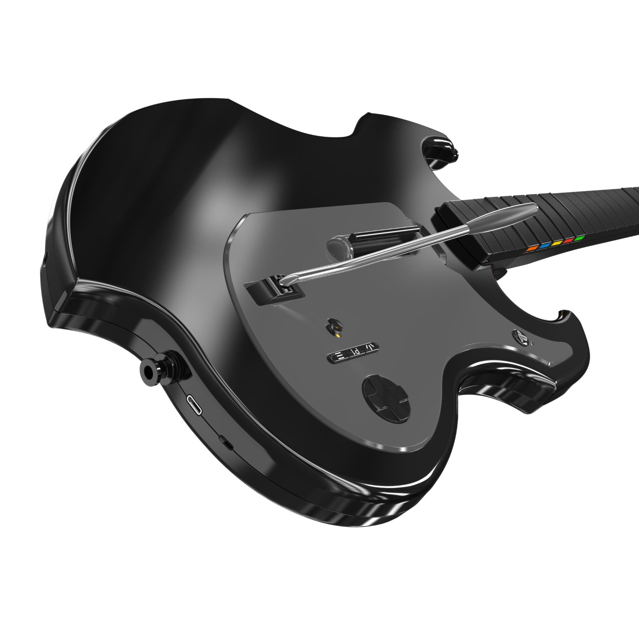 PDP Riffmaster wireless guitar controller for PlayStation in black, image 8 - Electronic Gaming Accessories at Tech Supply Shed NZ