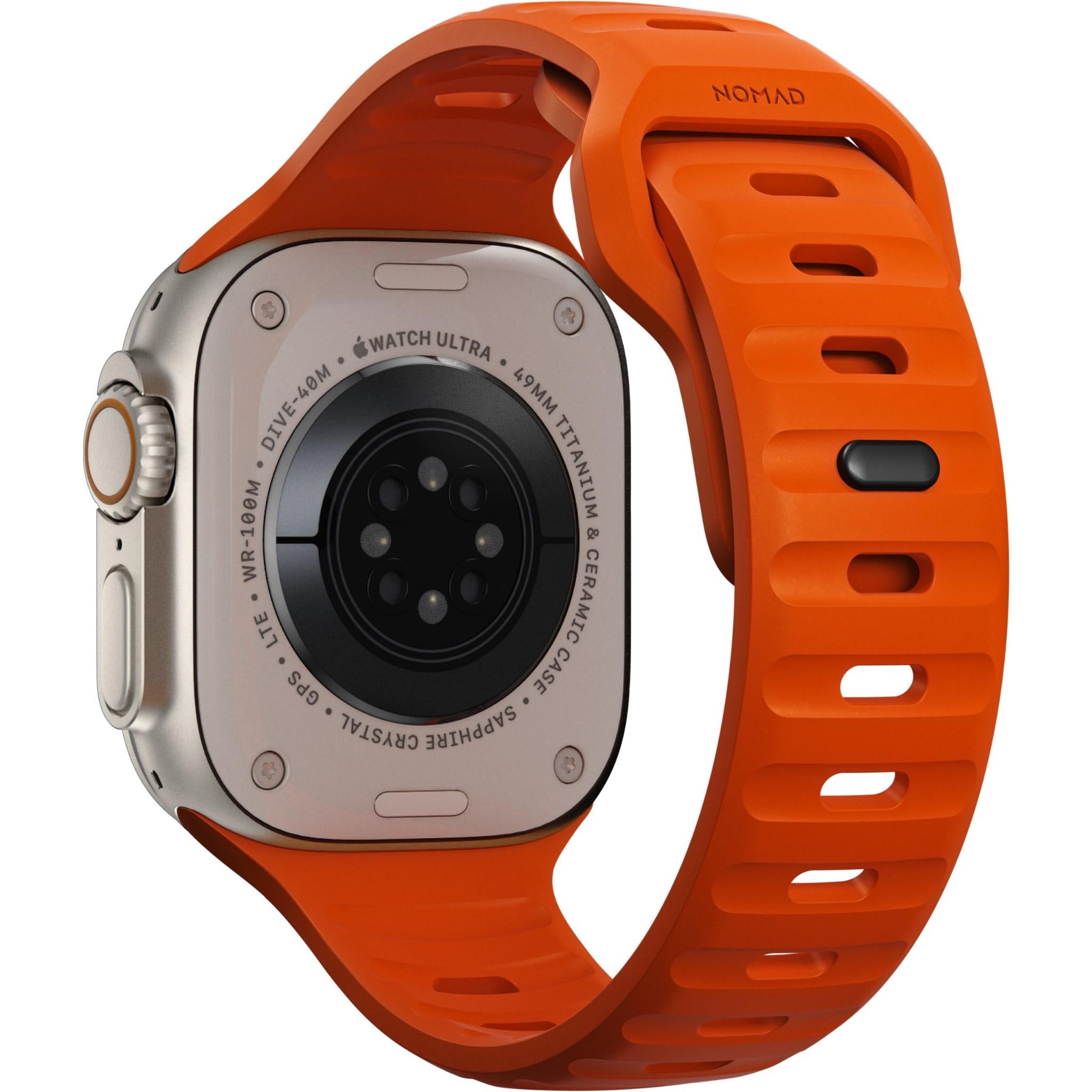 NOMAD Sport Band for Apple Watch for 42-49mm (Ultra Orange)