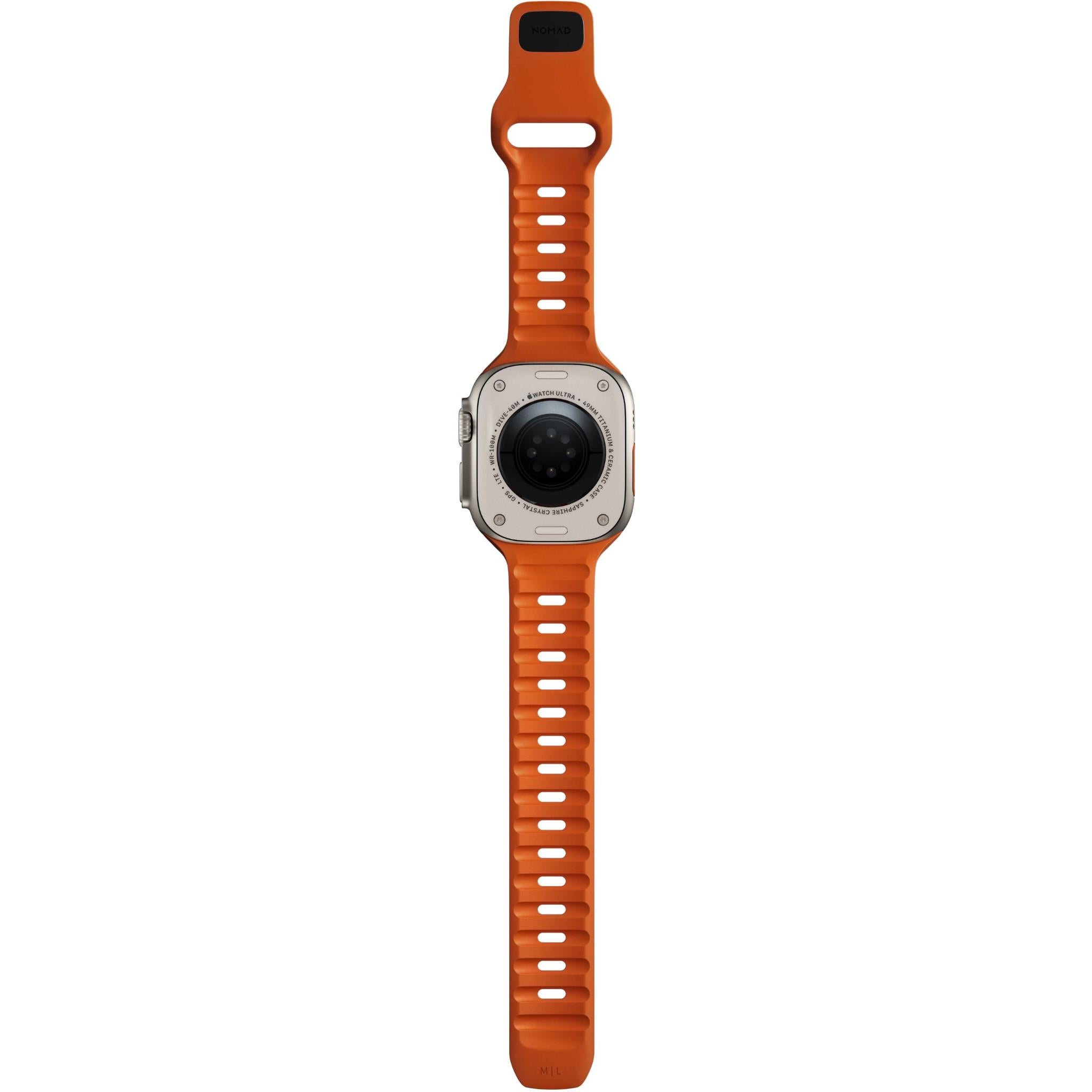 NOMAD Sport Band for Apple Watch for 42-49mm (Ultra Orange)