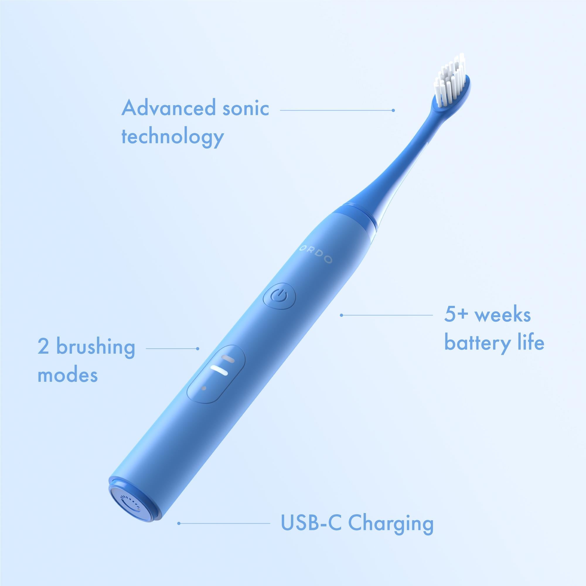 Ordo Sonic Lite Electric Toothbrush (Ocean Blue)