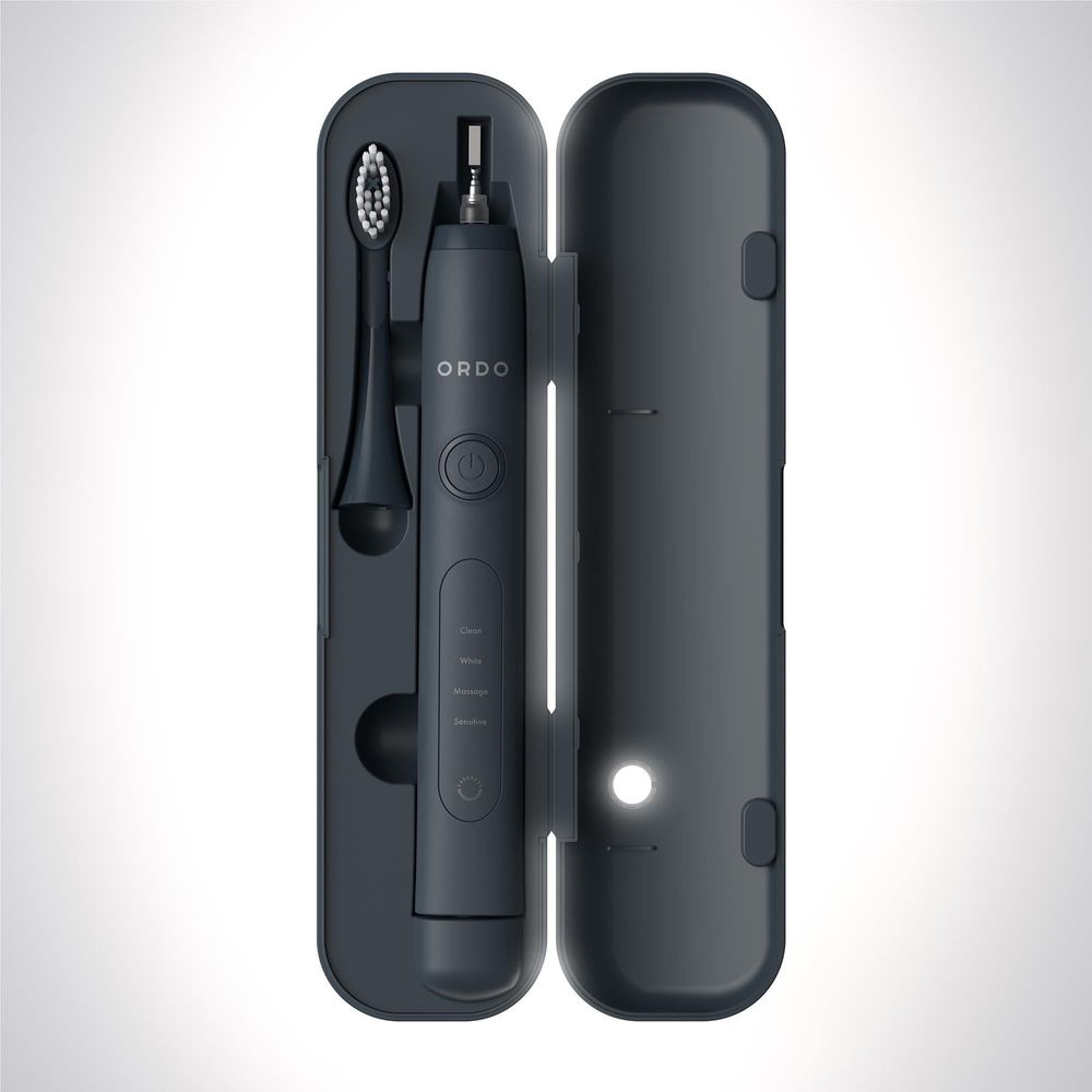 Ordo Sonic+ Electric Toothbrush & Charging Travel Case Bundle (Charcoal Grey)
