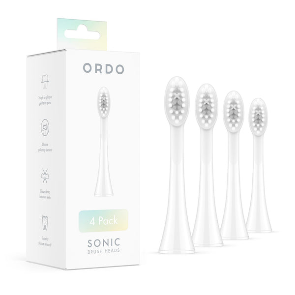 Ordo Sonic+ Brush Heads 4 Pack (White)