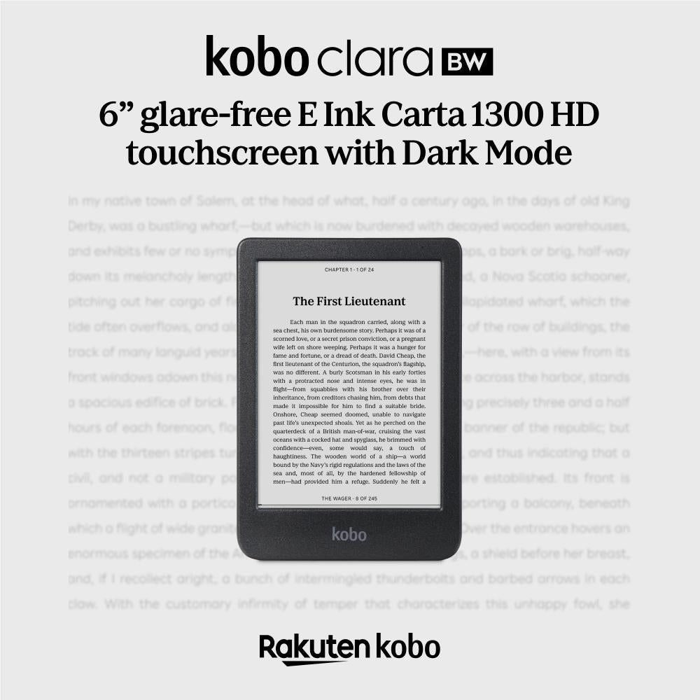 Kobo Clara Black & White 6" E-Reader