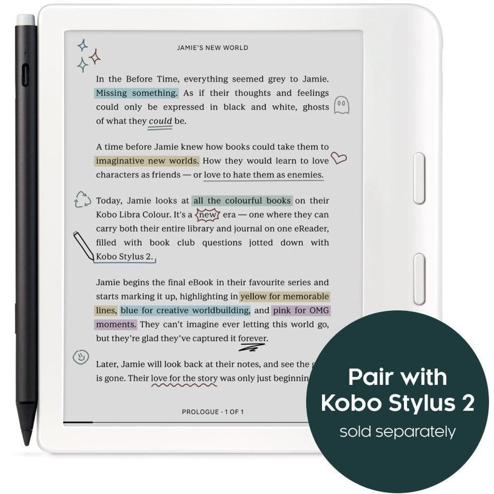 Kobo Libra Colour 7" eReader (White)