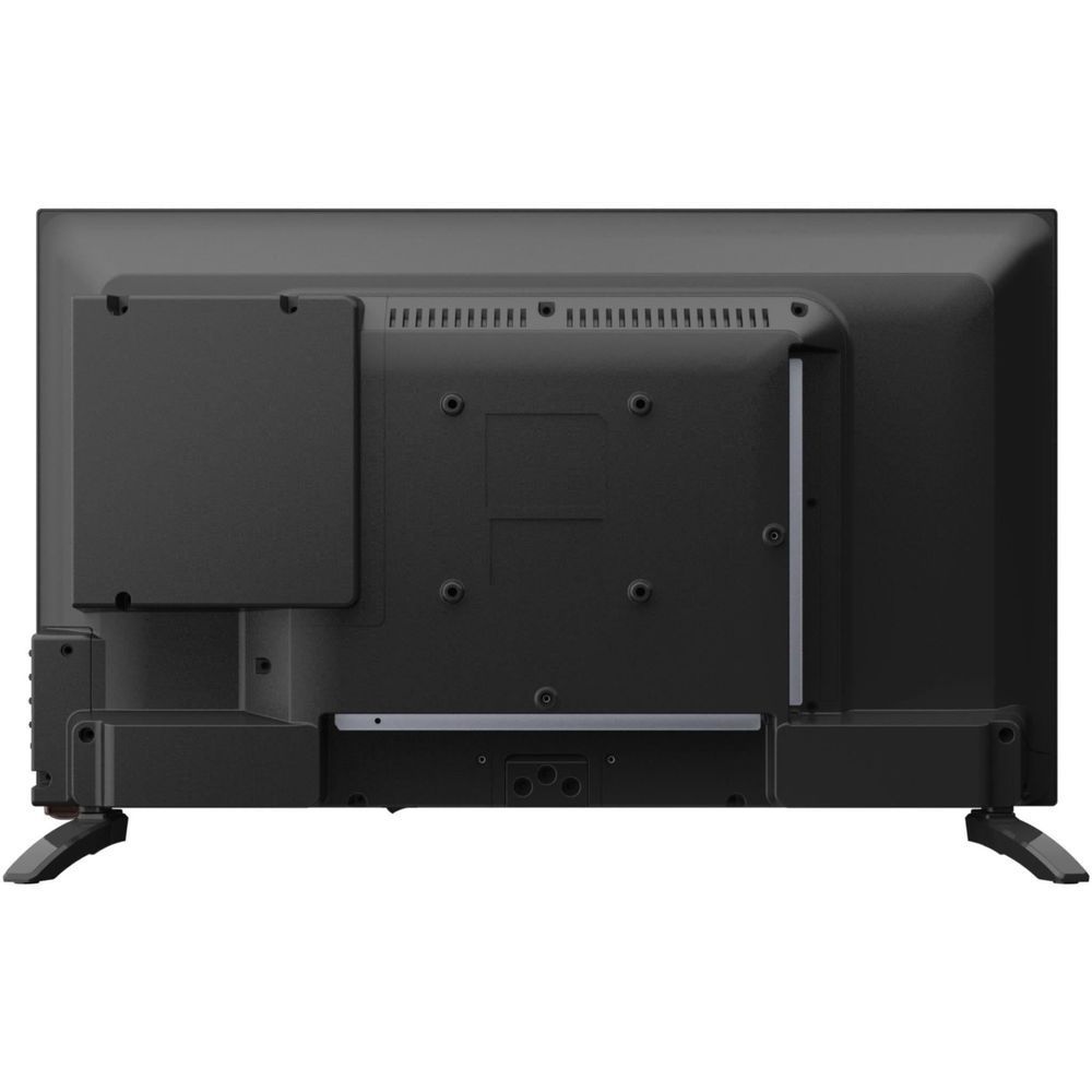 24-inch smart TV back panel with mounting area and ventilation vents