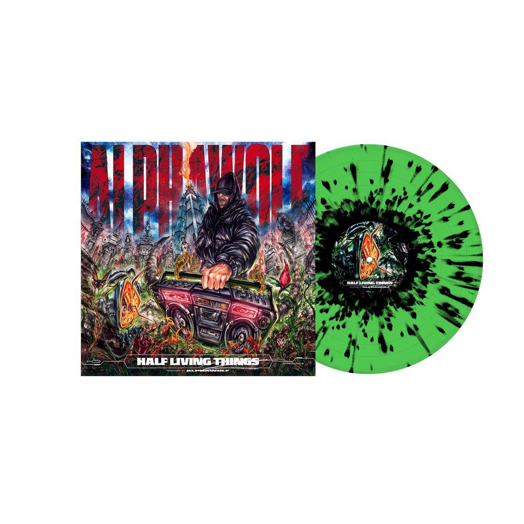 Half Living Things (Transparent Green/Black Splatter Vinyl) - By: Alpha Wolf
