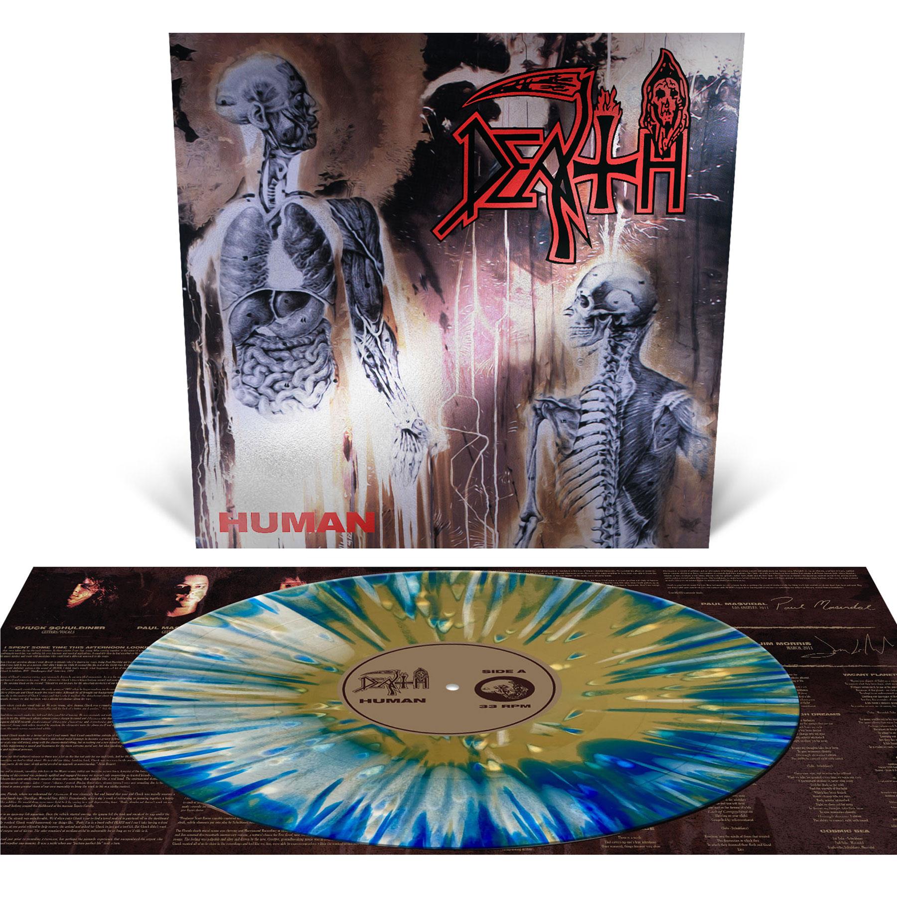 Human (White / Blue / Gold Merge With Splatter Vinyl) - By: Death