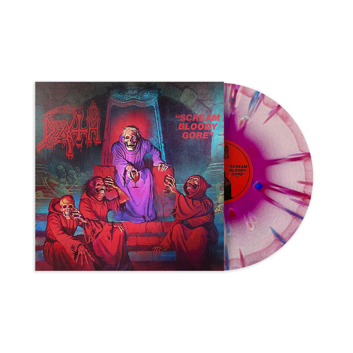 Scream Bloody Gore (Violet / White / Red Merge With Splatter Vinyl) - By: Death