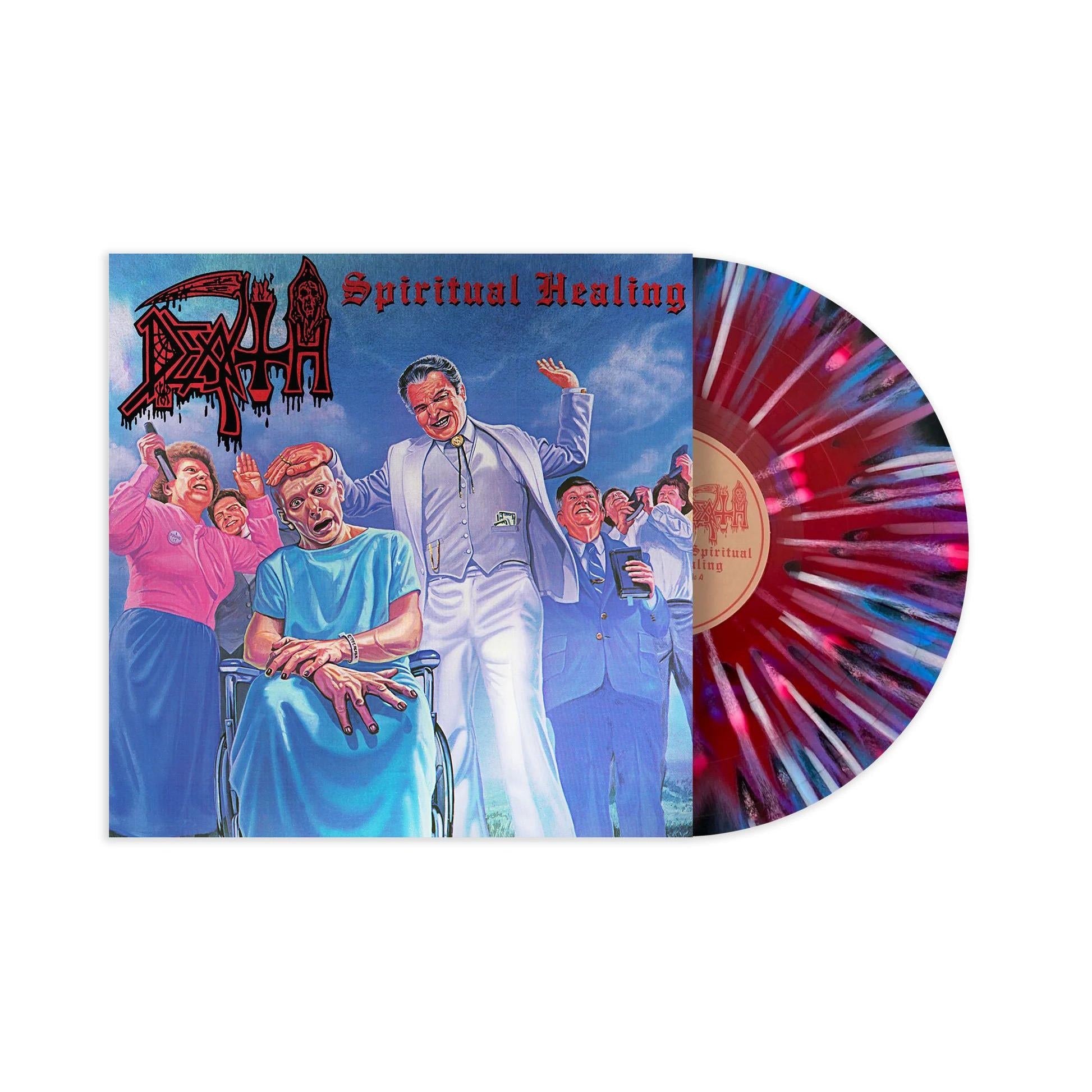 Spiritual Healing (Red / Cyan / Black Merge With Splatter Vinyl) - By: Death