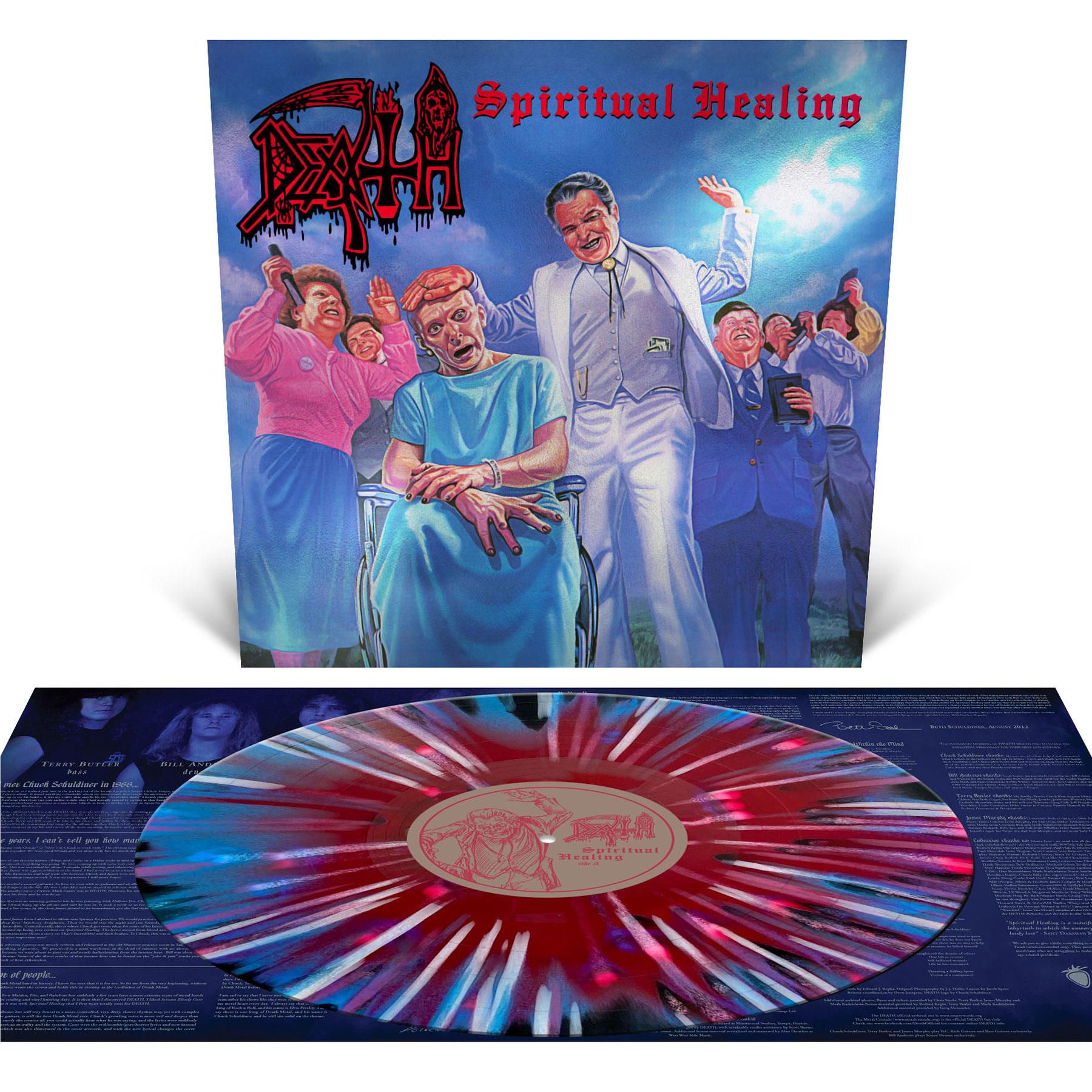 Spiritual Healing (Red / Cyan / Black Merge With Splatter Vinyl) - By: Death