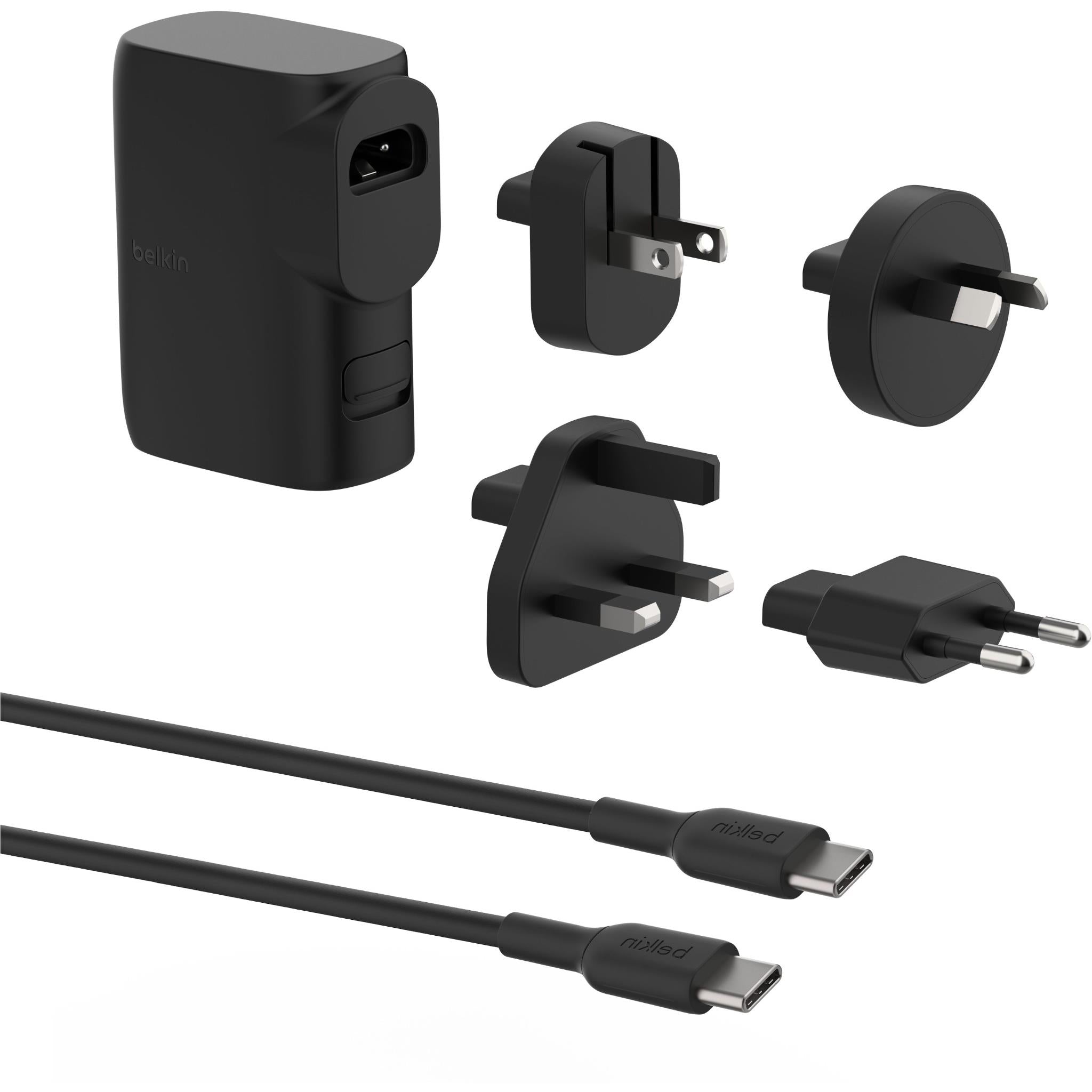 Belkin BoostCharge Hybrid Wall Charger 25W + Power Bank 5K with Travel Adapter Kit