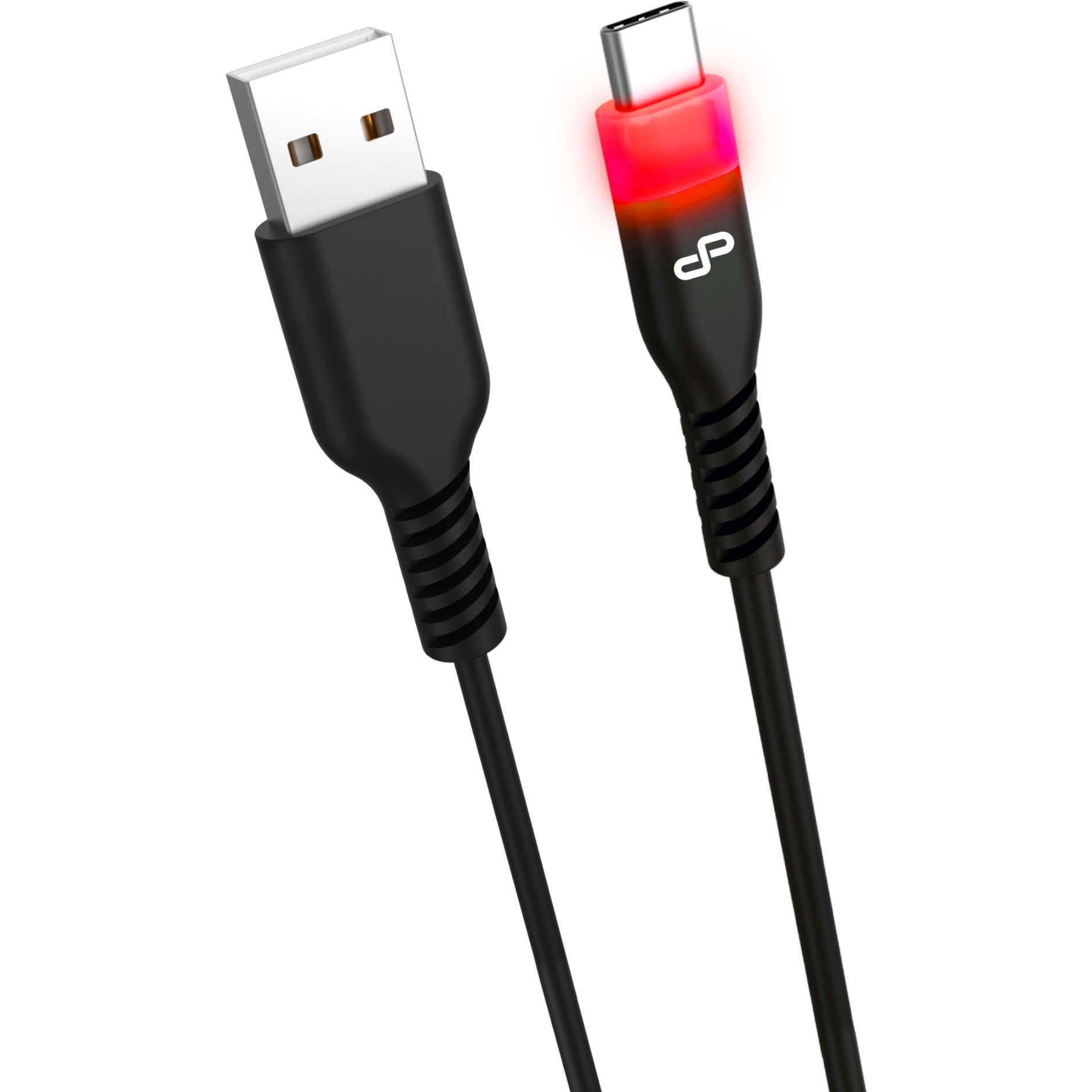 PowerPlay 3m LED USB-C charge cable for Nintendo Switch in black, image 2 - Electronic Gaming Accessories at Tech Supply Shed NZ