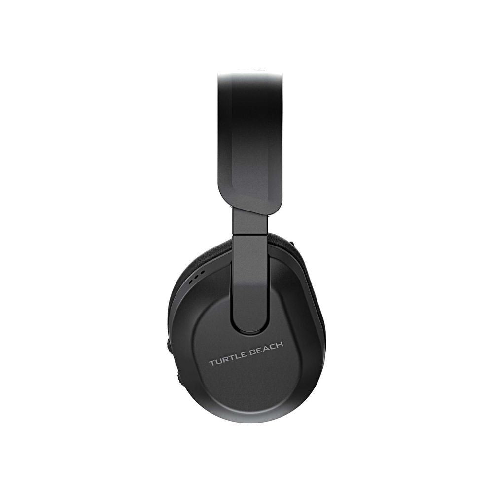 Black wireless gaming headset with headband and earcup, Turtle Beach logo