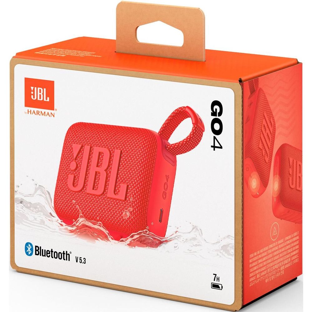 JBL Go 4 Mini Ultra-portable Bluetooth Speaker (Red)
