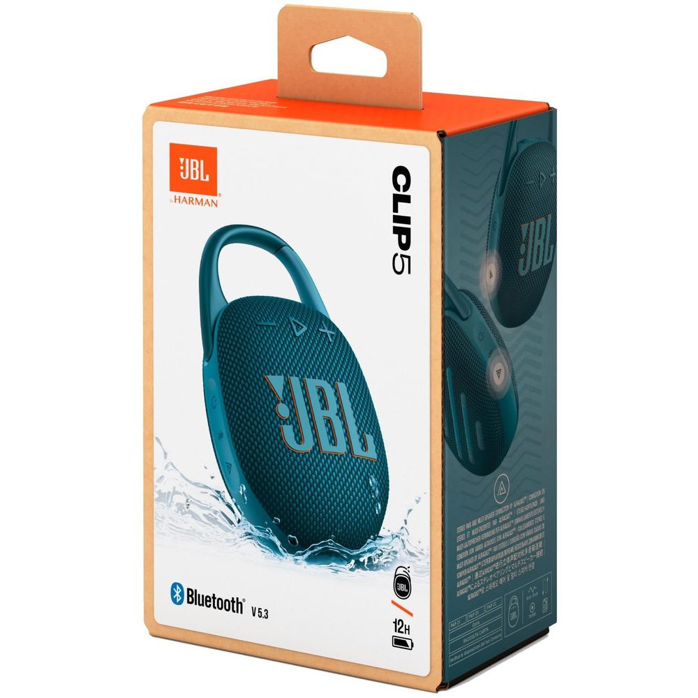 JBL Clip 5 Ultra-portable Bluetooth Speaker (Blue)