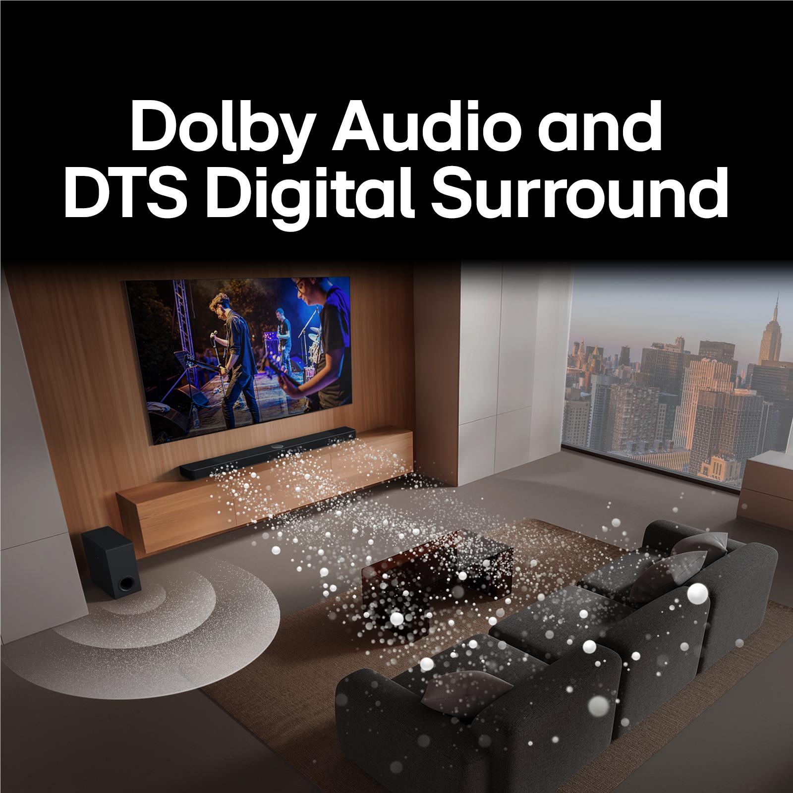 LG S60T 340W 3.1 Channel Soundbar with Dolby Digital