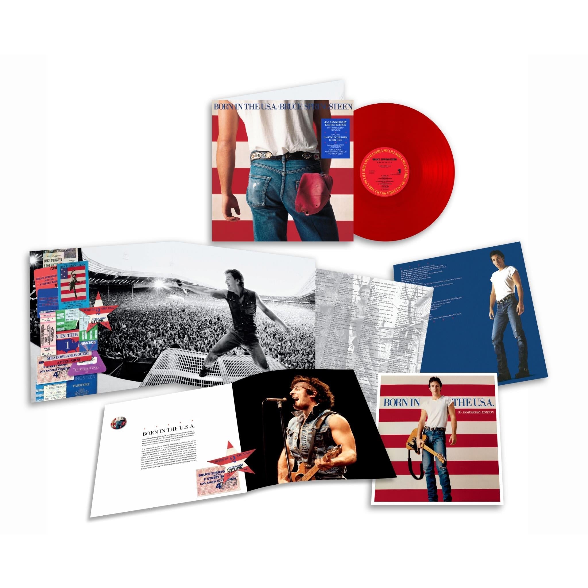 Born In The U.S.A (40th Anniversary Edition Red Vinyl) - By: Bruce Springsteen