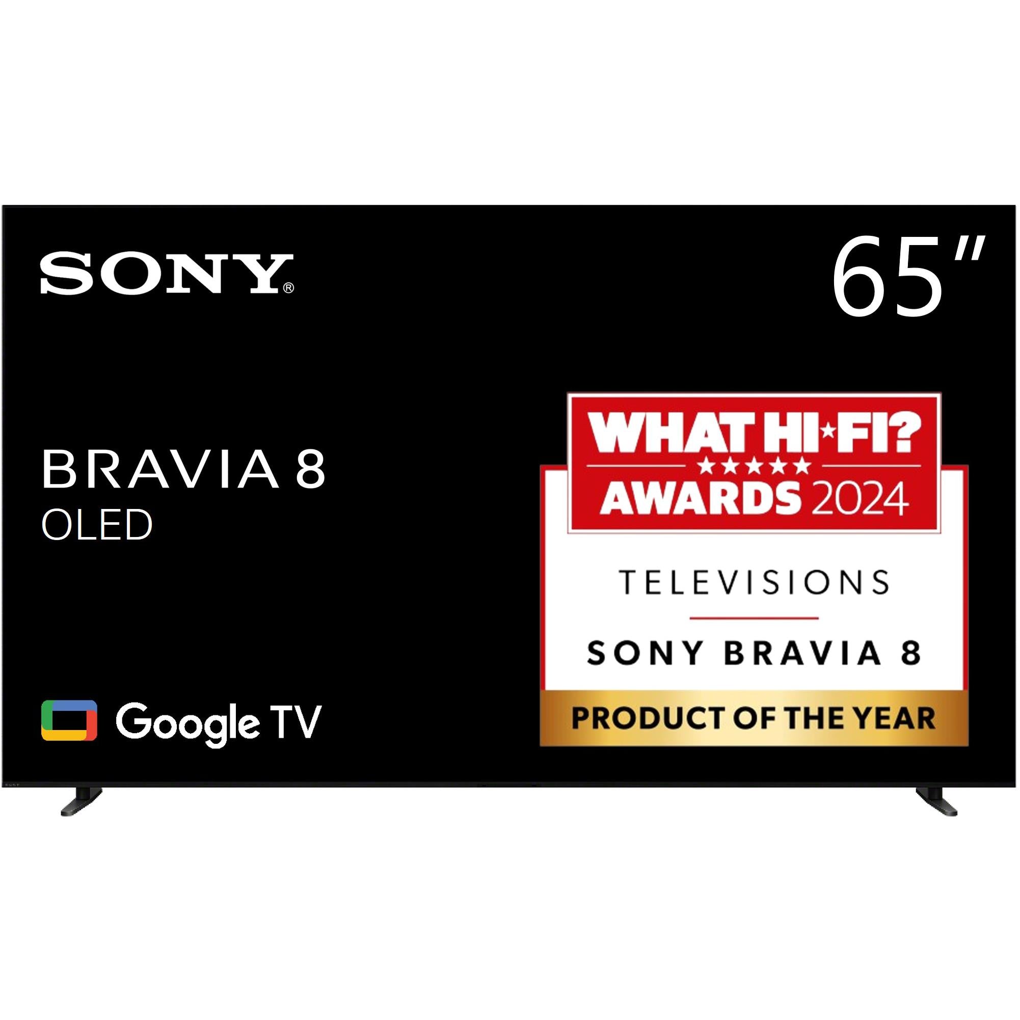 Sony 65" BRAVIA 8 4K HDR OLED Google TV (2024)