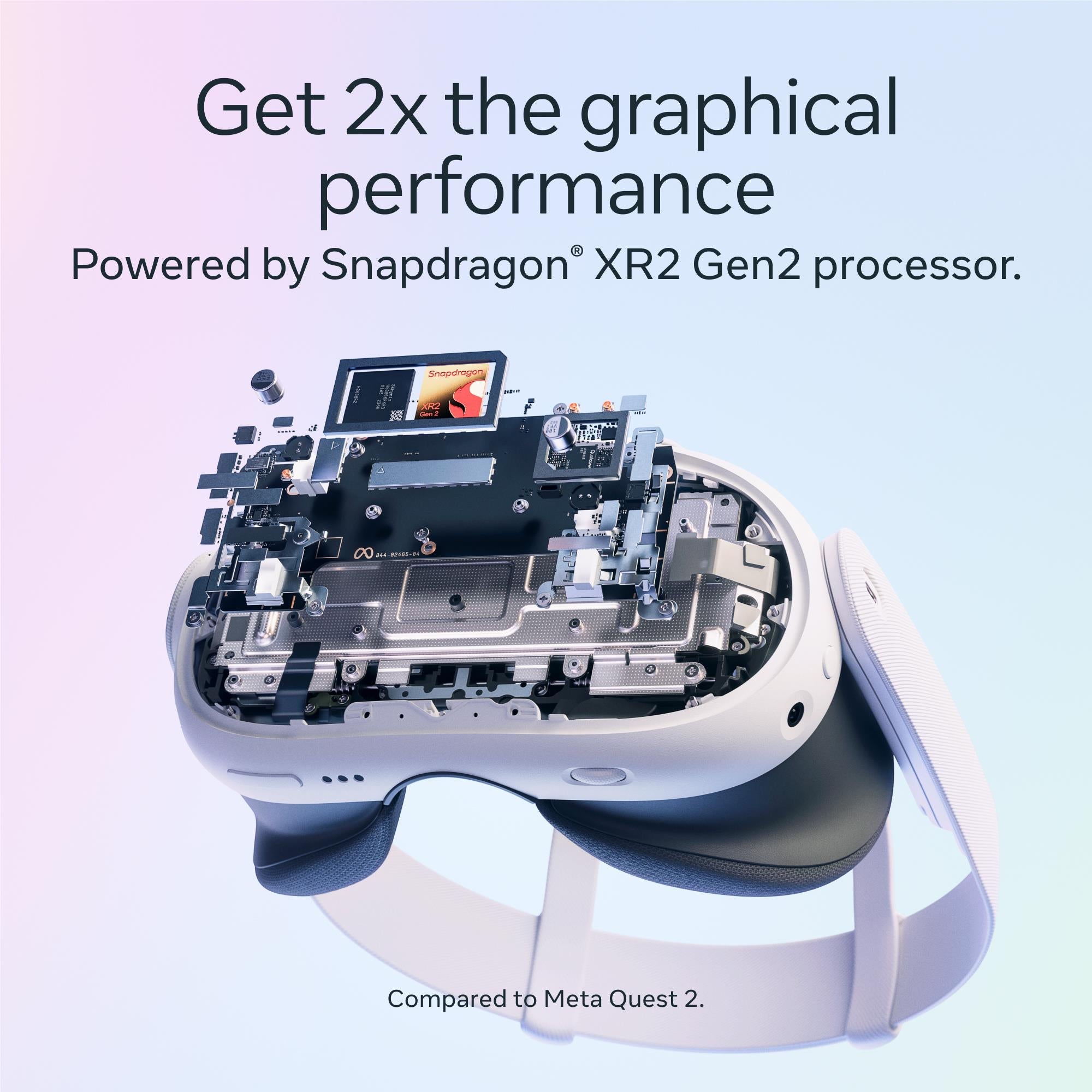 White VR headset with open interior showing internal electronics