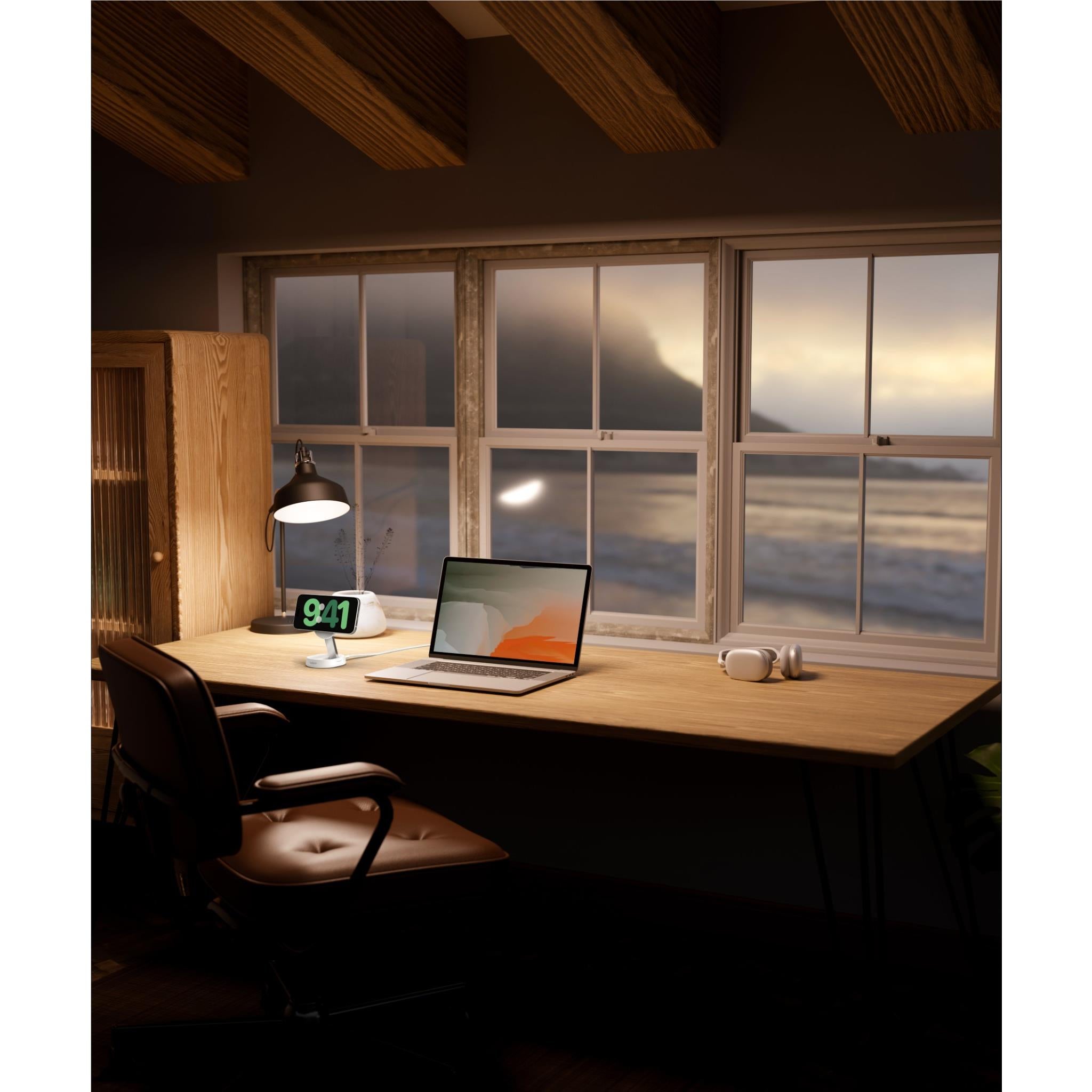 Belkin BoostCharge Pro Convertible Magnetic Qi2 Charging Stand (White)