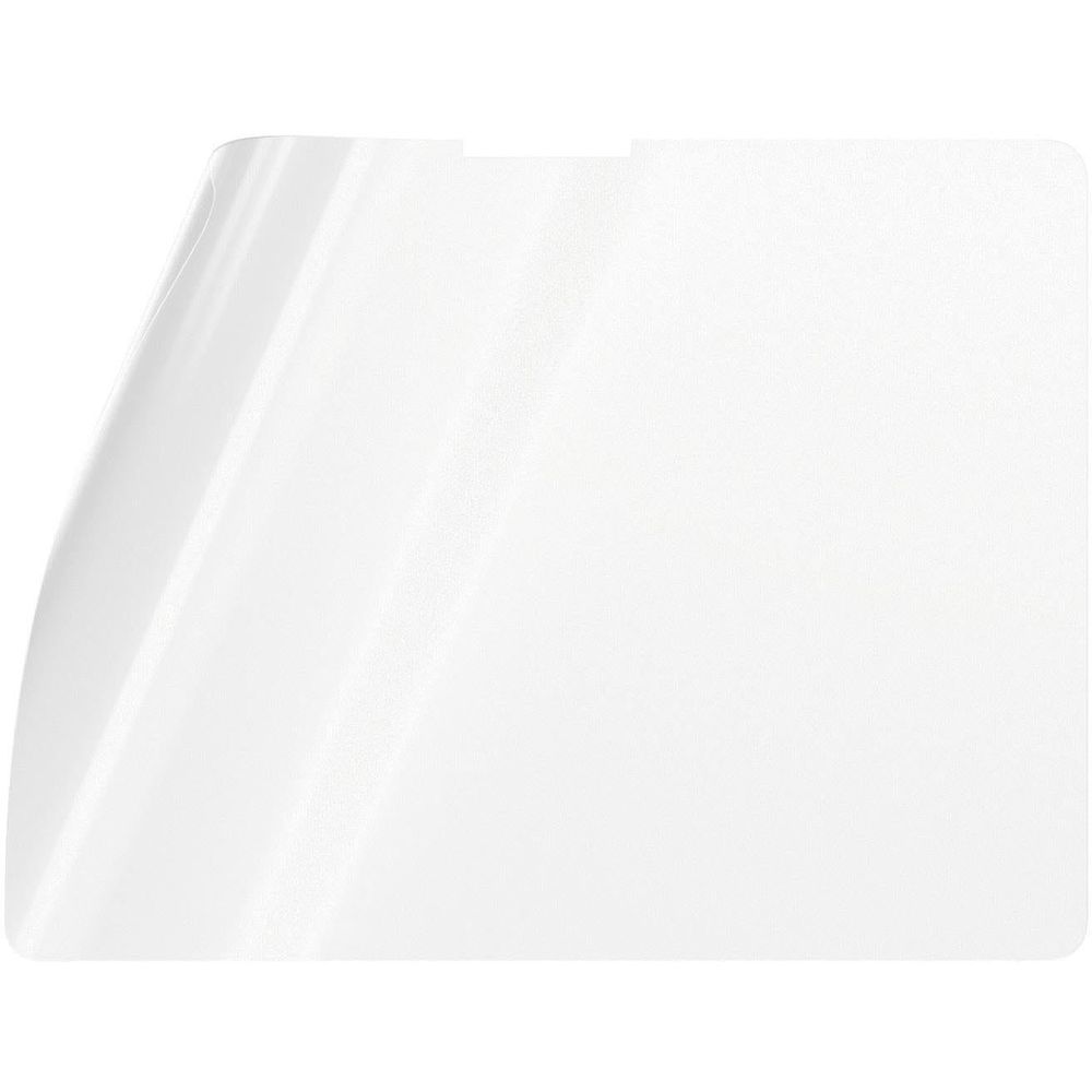 Clear tablet screen protector film with rounded corners