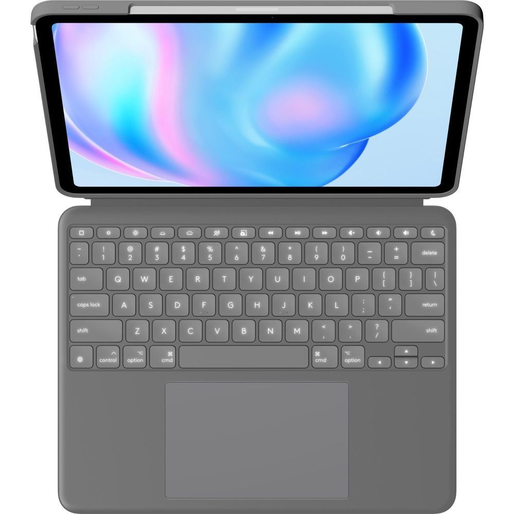 Oxford grey keyboard case folio with built-in keys for iPad Air 13-inch