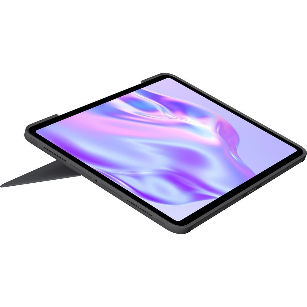 Logitech Combo Touch keyboard case for 13-inch iPad Pro, graphite, angled tablet stand