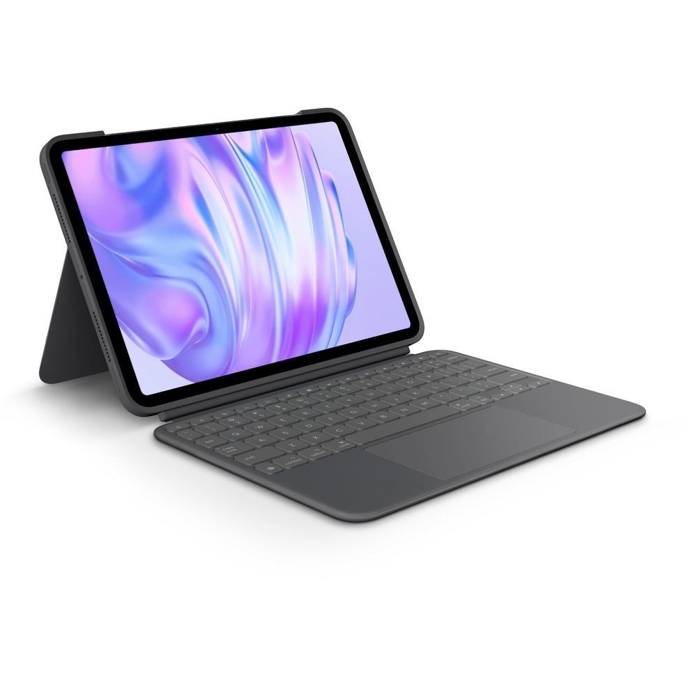 Logitech Combo Touch keyboard case, graphite, with detachable keyboard and stand