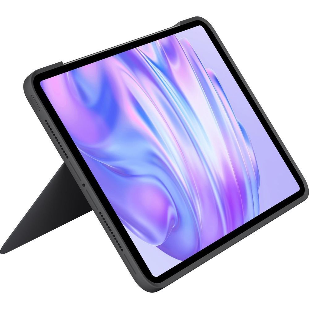 Logitech Combo Touch keyboard case, graphite, tablet front with slim bezel and kickstand
