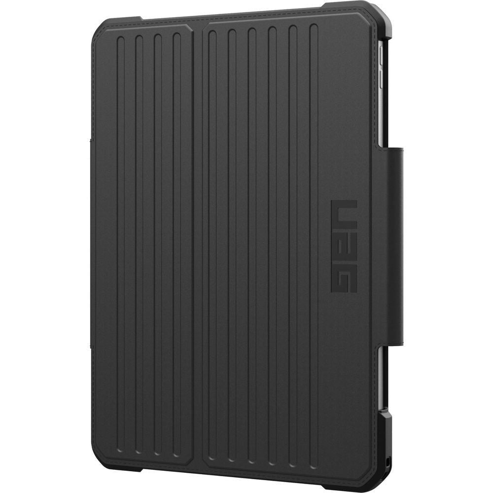 Charcoal UAG case back panel with vertical grip ridges and logo