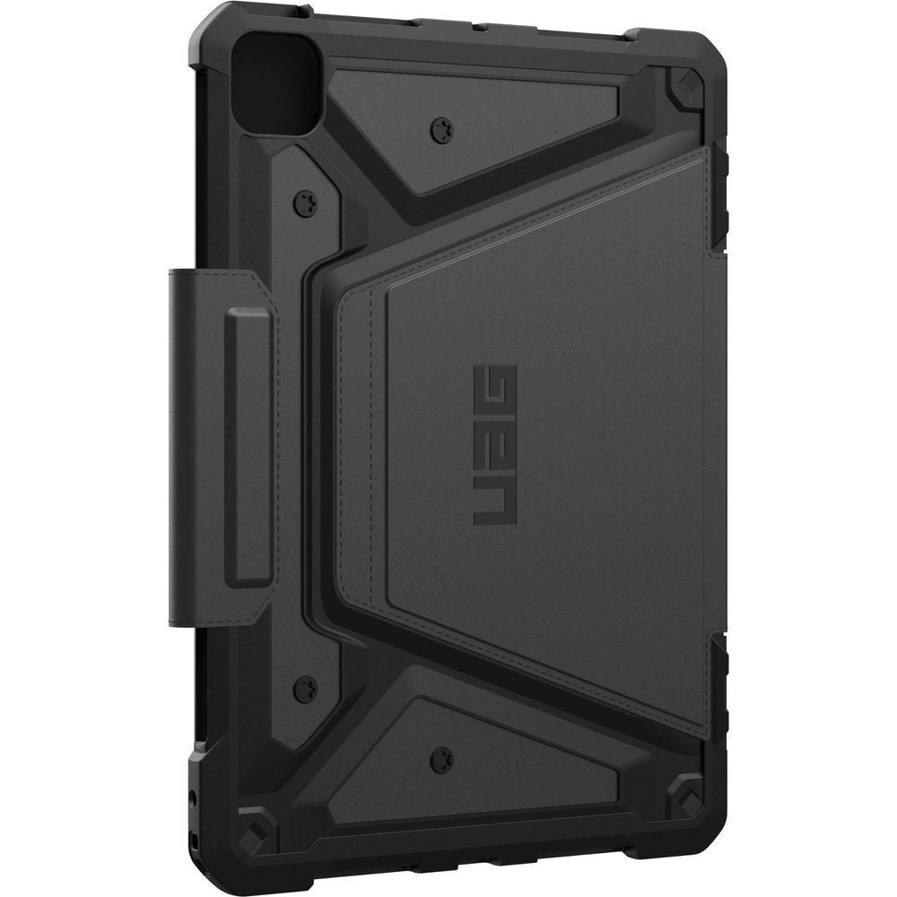 UAG Metropolis SE iPad Pro 11 case with textured front and kickstand details, black
