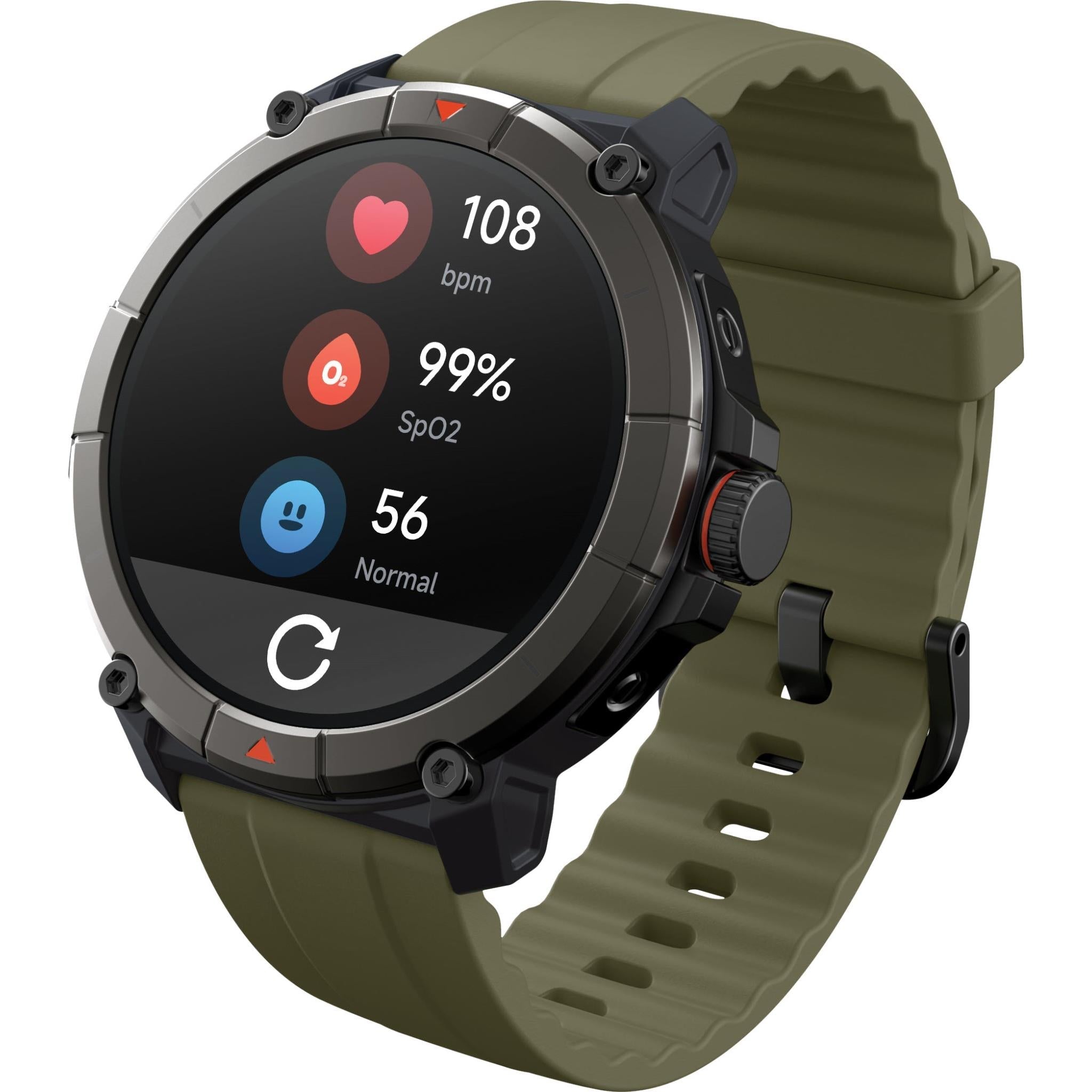 Ryze Trek Smart Watch GPS (Olive/Black)