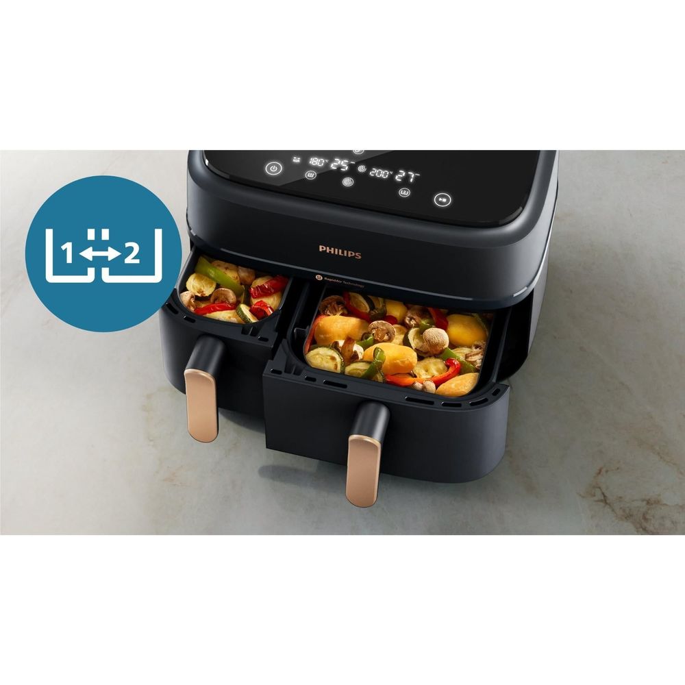 Philips 3000 Series Dual Basket 9L Air Fryer XXL