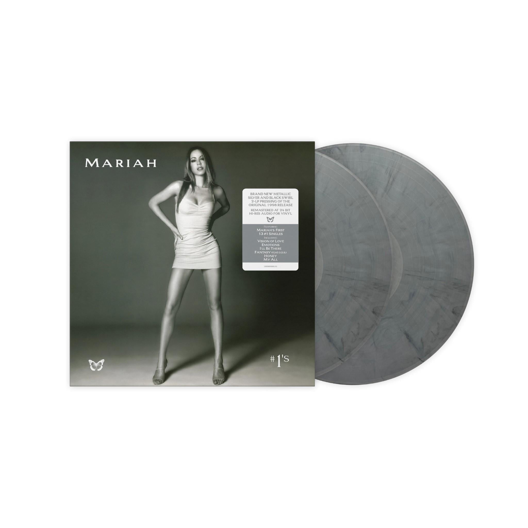 #1's (Metallic Silver & Black Swirl Vinyl) - By: Mariah Carey