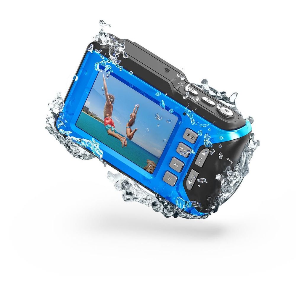 Zero-X DC300 Aqua Waterproof 4K UHD Digital Camera (Blue)