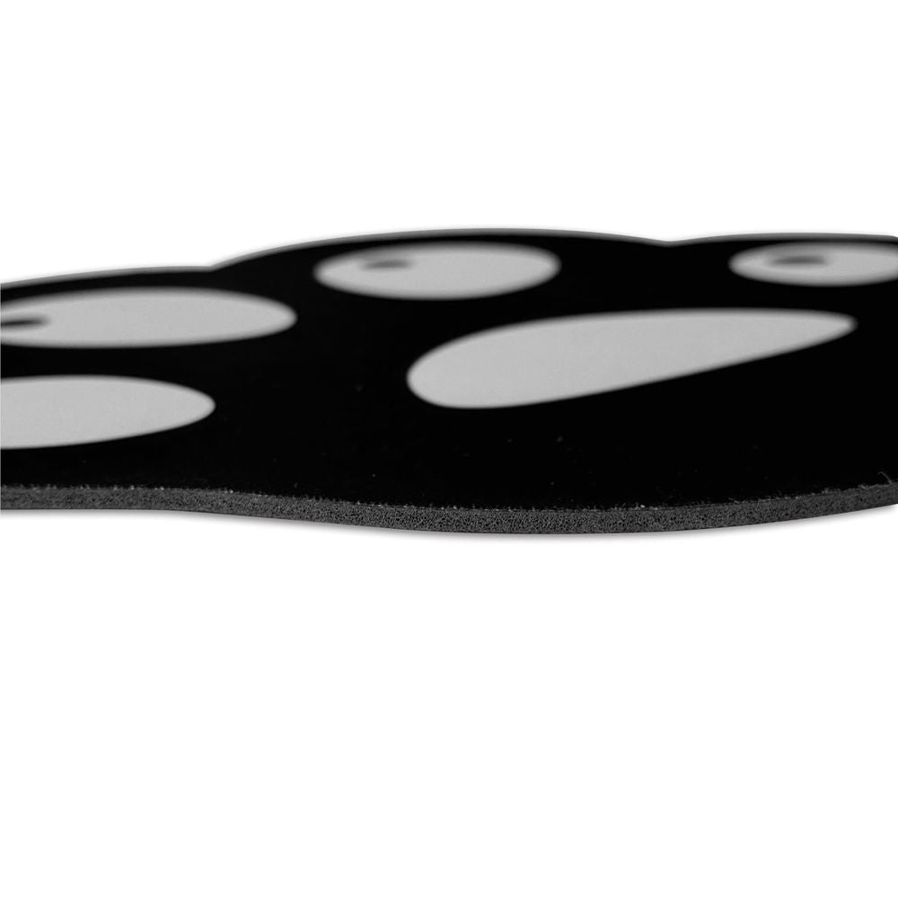 Playmax Paw Print Mouse Mat (Black/White)