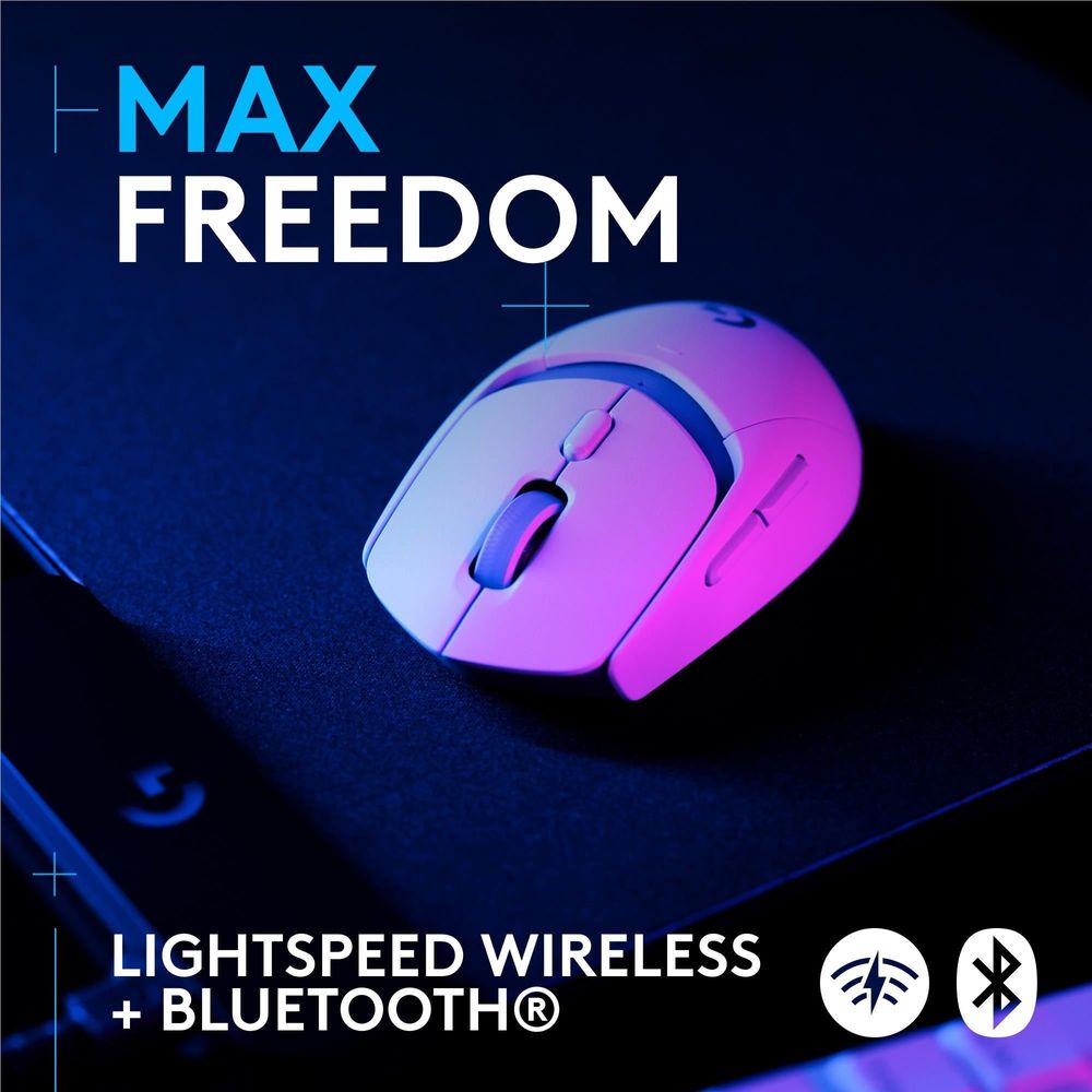Logitech G309 LIGHTSPEED Wireless Gaming Mouse (White)