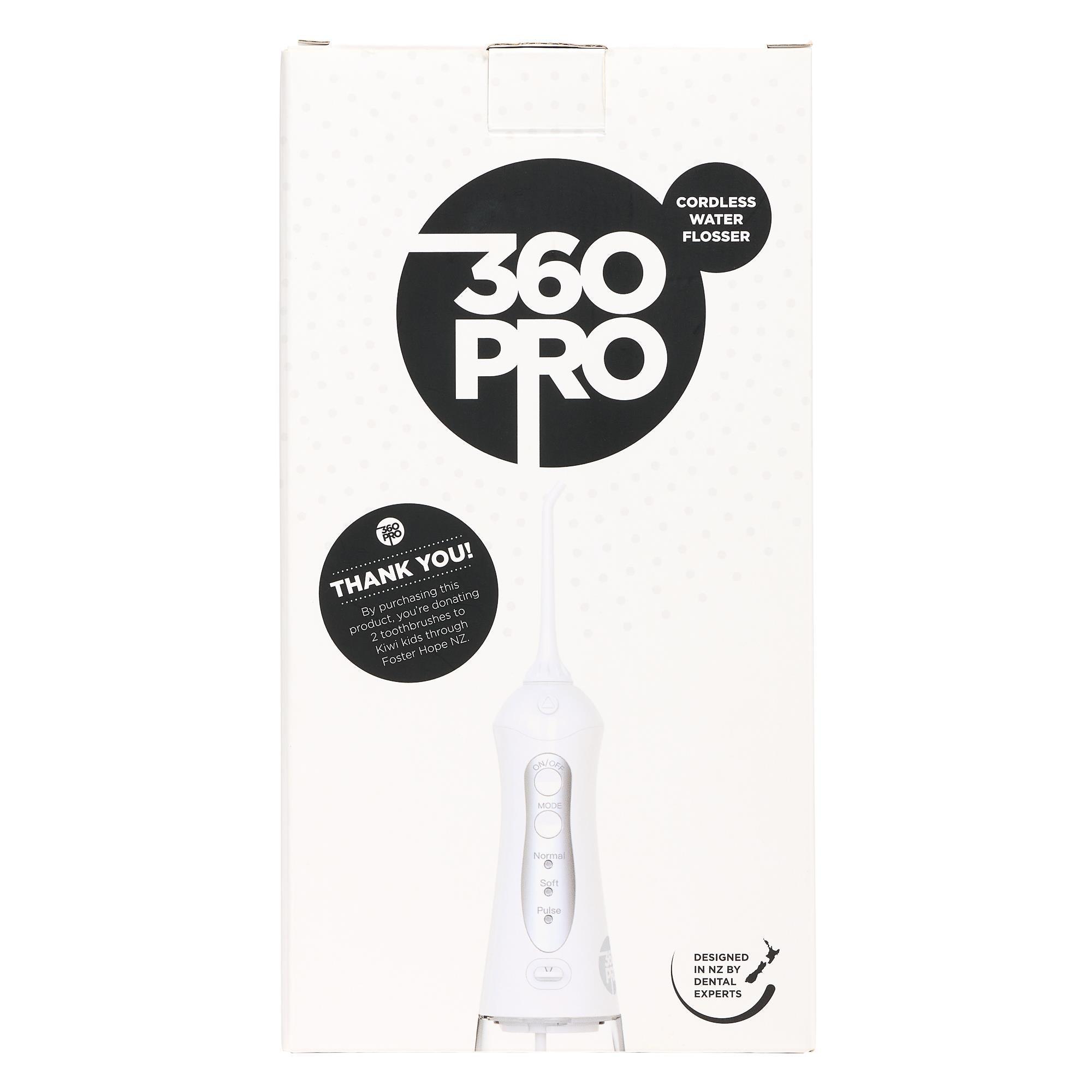 360Pro Cordless Waterflosser (White)